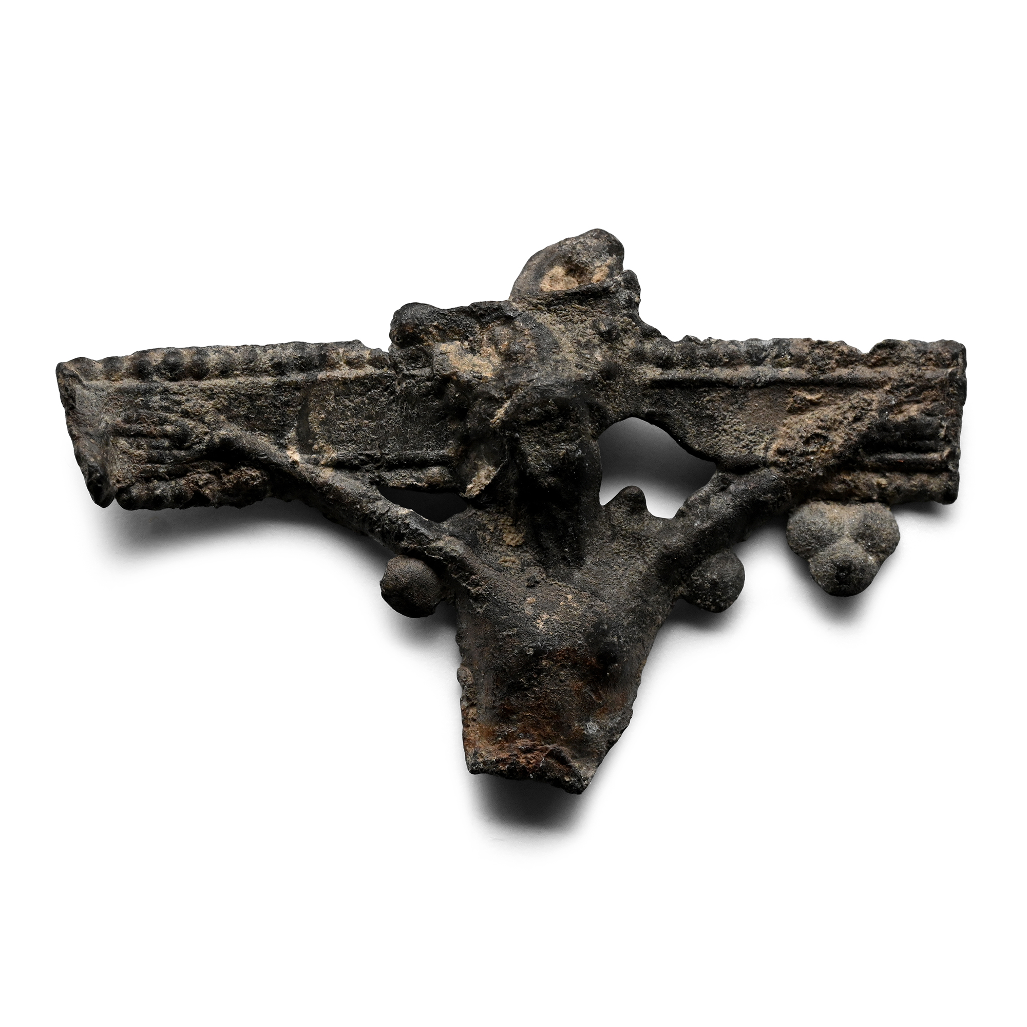 Medieval Pewter Pilgrim's Badge with Corpus Christi