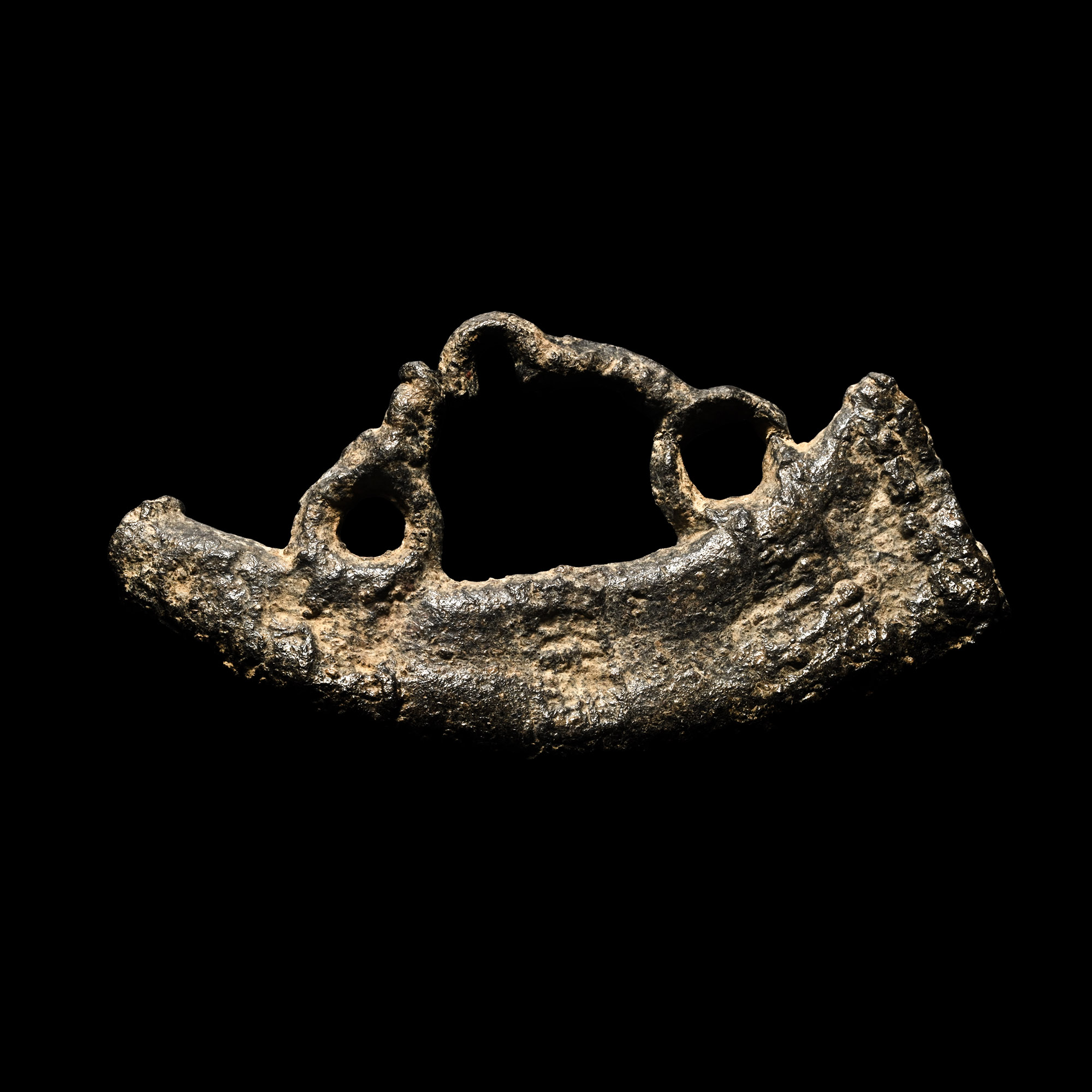 Medieval Pewter Pilgrim's Horn Badge of Saint Hubert
