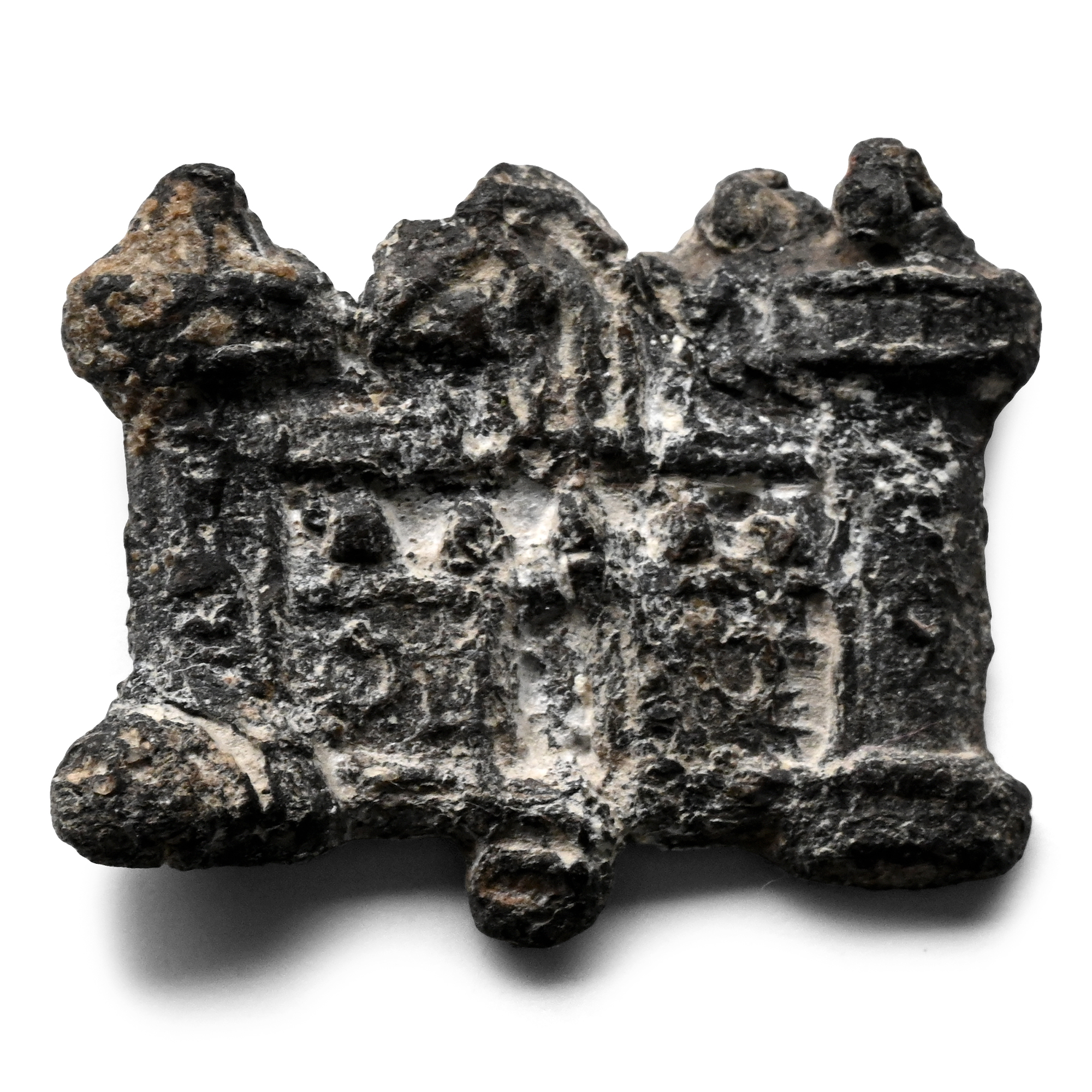 Medieval Pewter Pilgrim's Badge with Castle