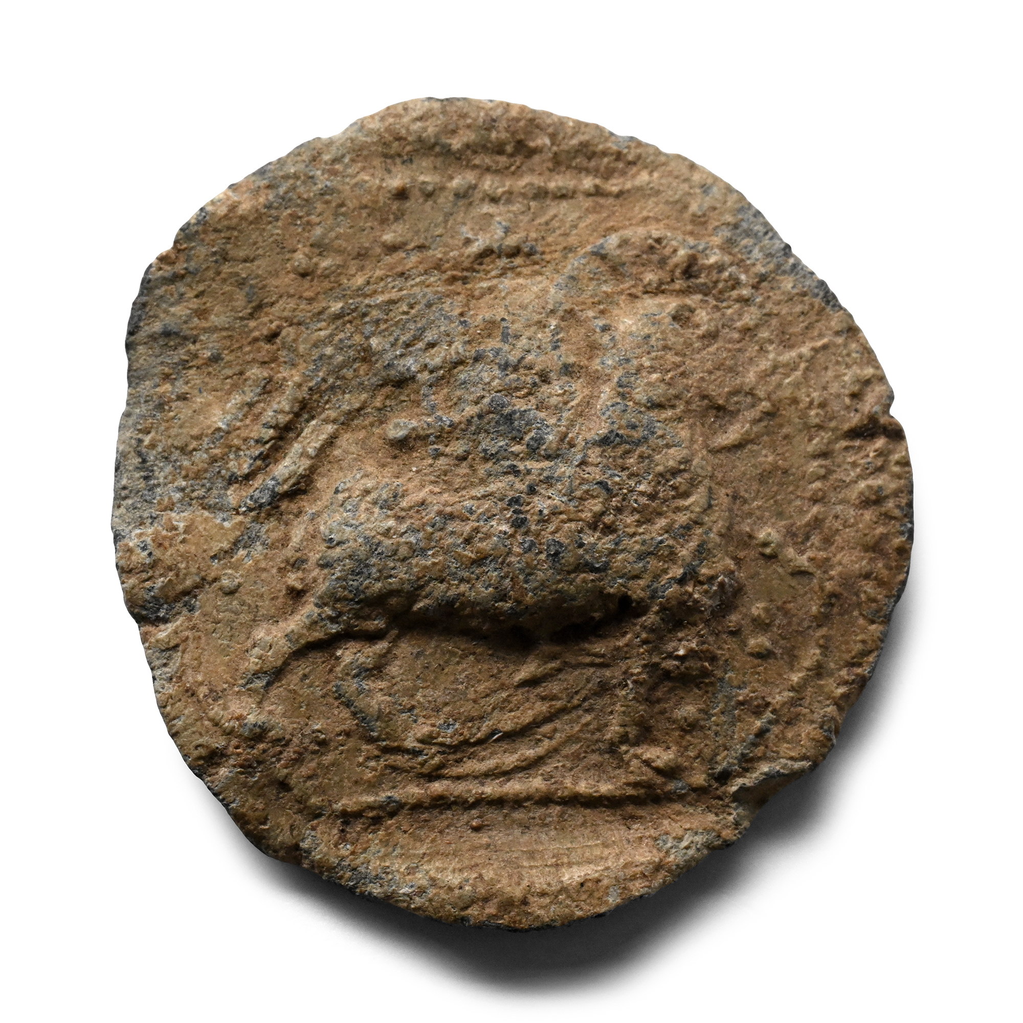 Medieval Pewter Badge with Agnus Dei