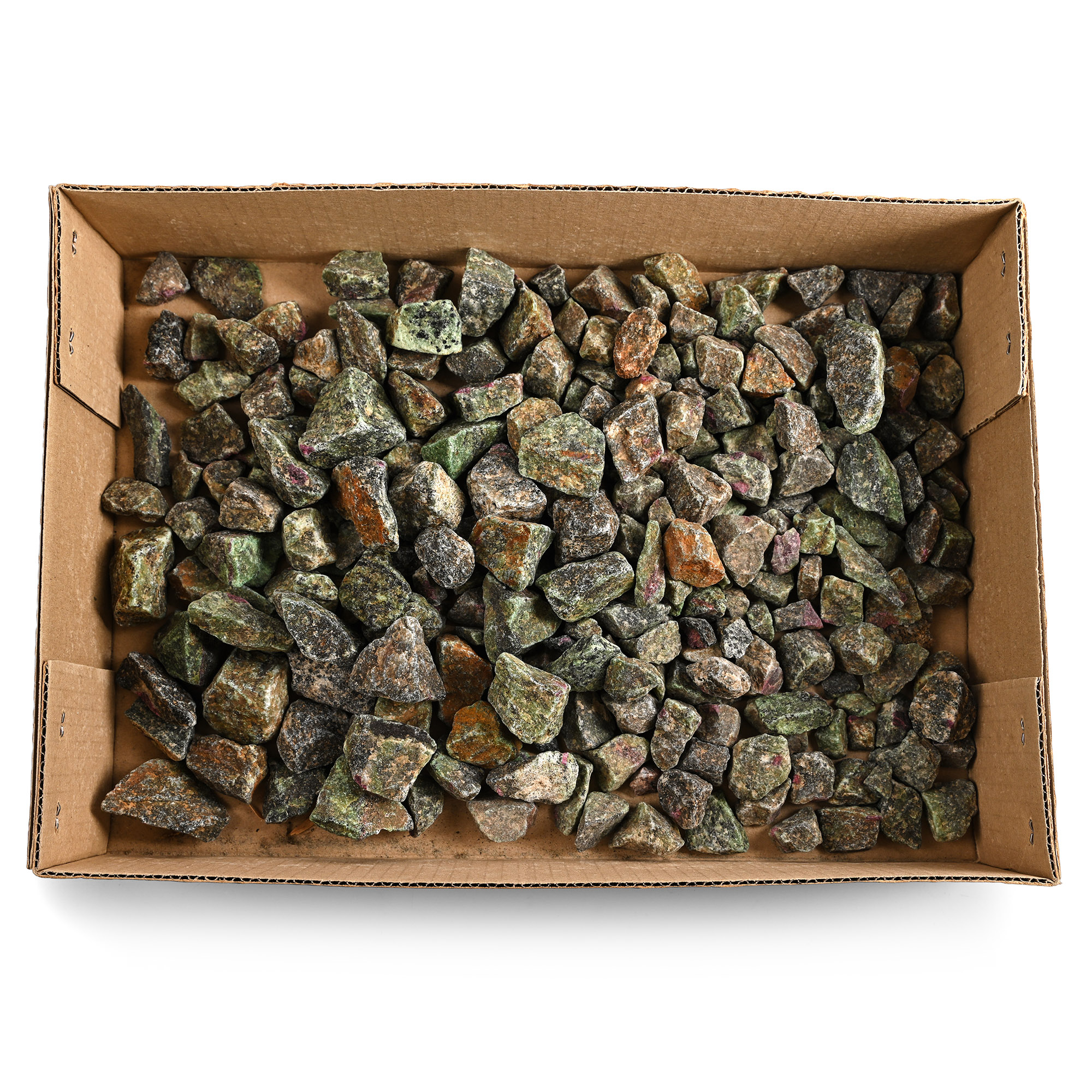 A Large Collection of Natural Ruby in Zoisite Mineral Specimens
