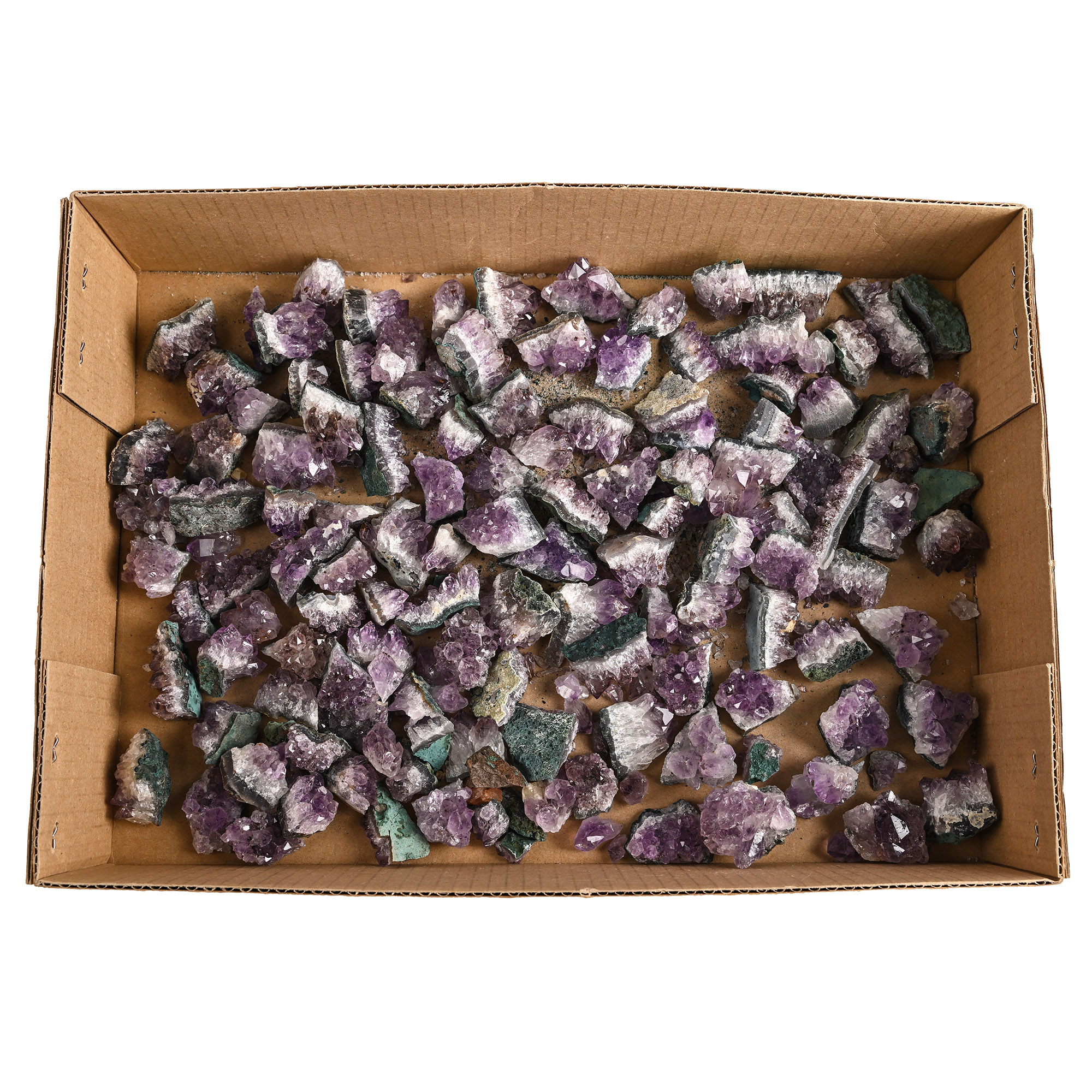 One Hundred and Thirty [130] Amethyst Crystal Geode Sections