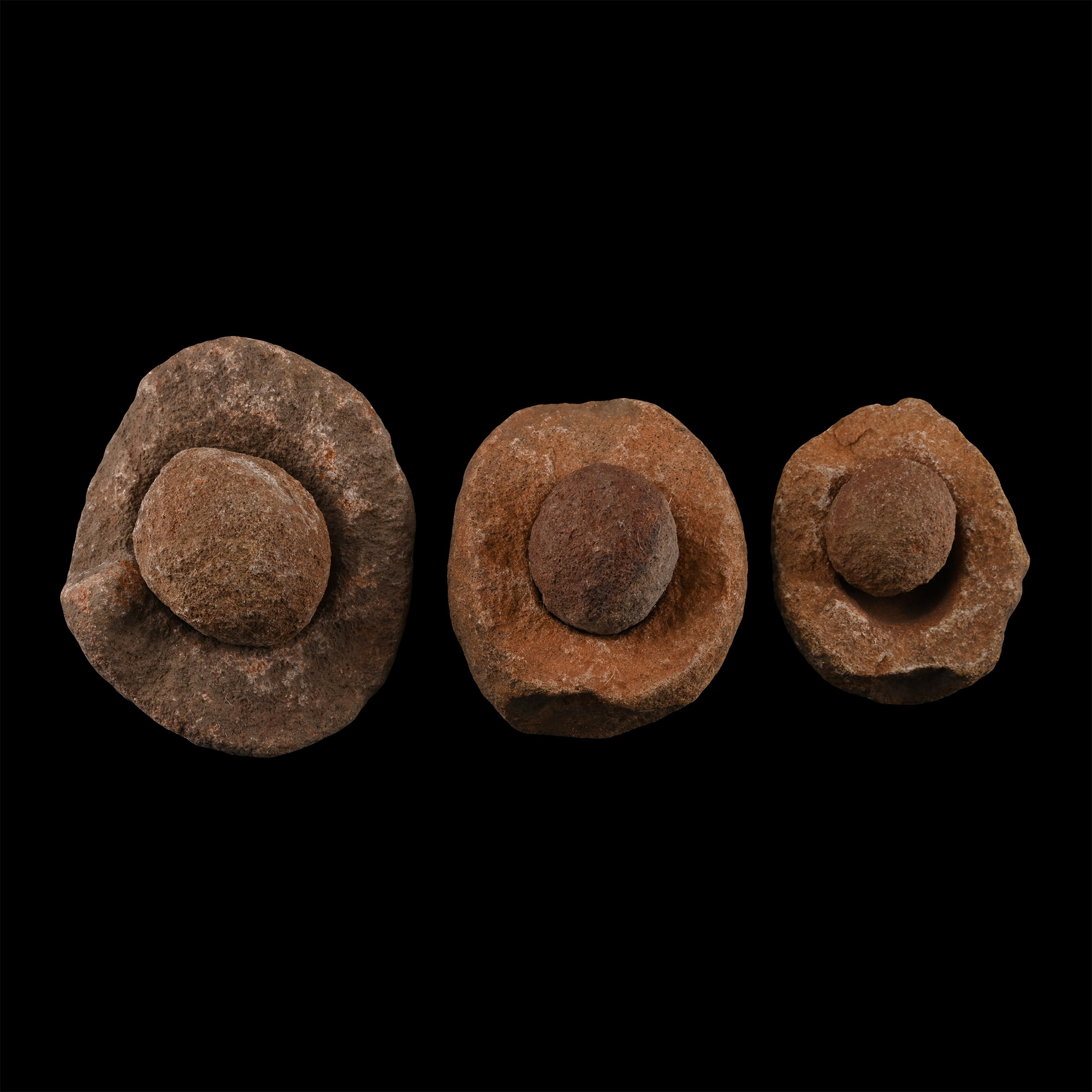 Collection of Three [3] Gift Bagged Kalahari Desert Wind Stones