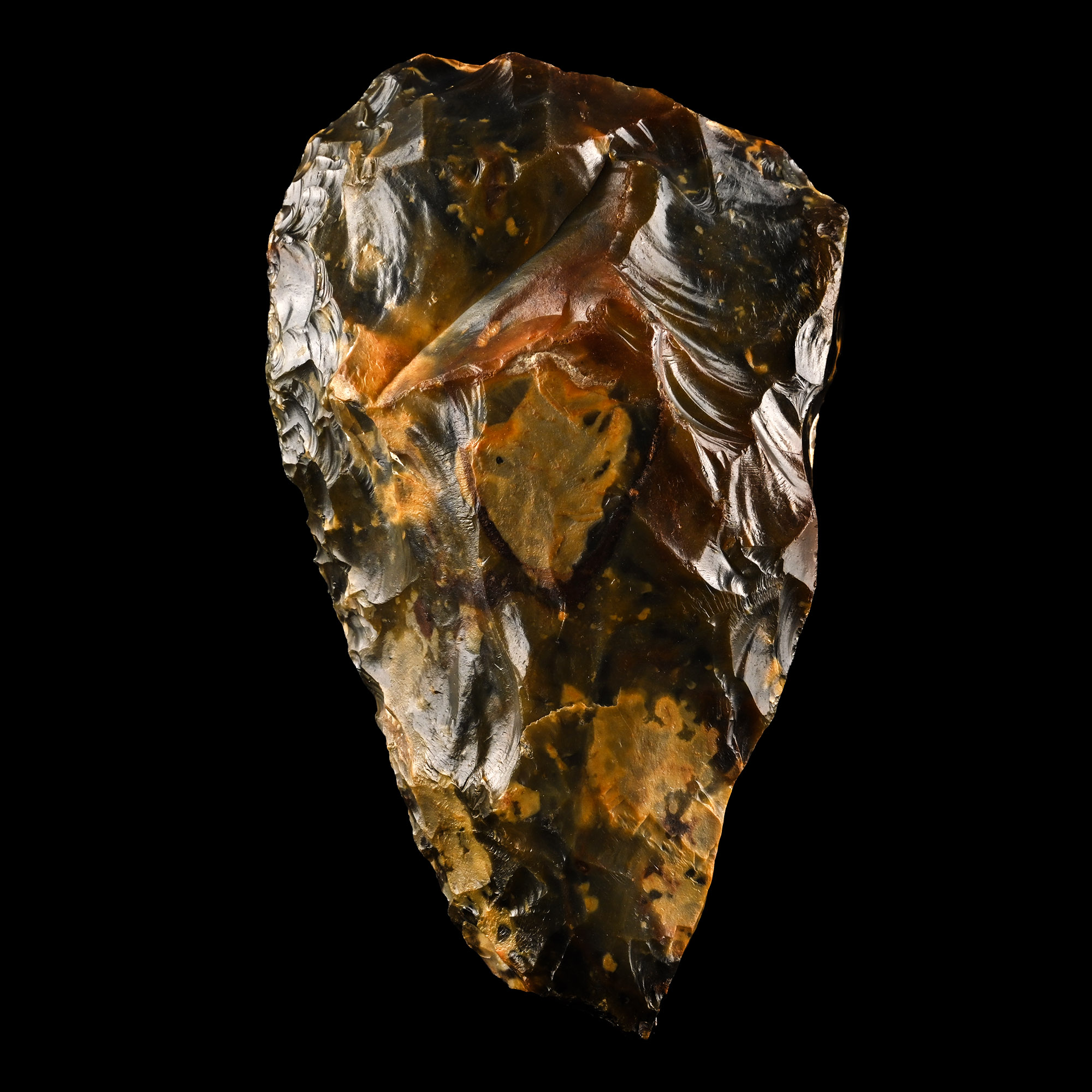 Stone Age Acheulean Knapped Flint Handaxe