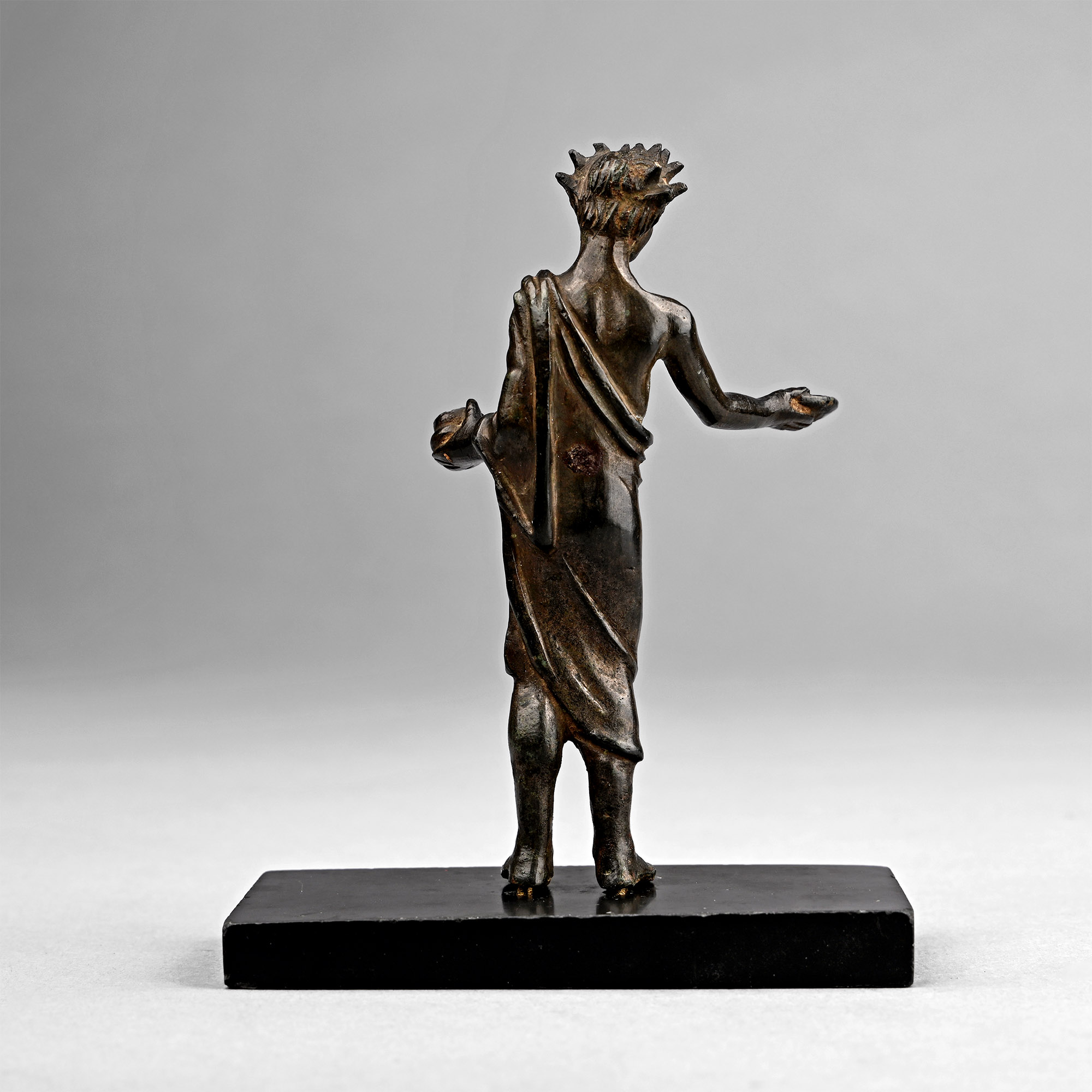 Etruscan Bronze Votive Figure of Genius Sacrificulus