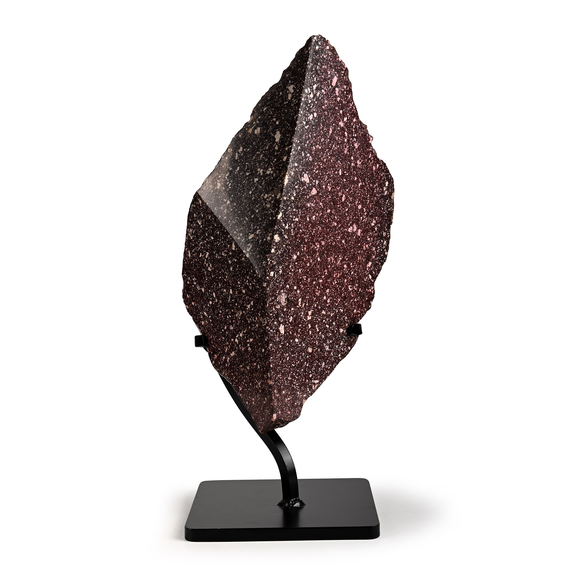 Historic Roman Cut and Polished Roman Imperial Purple Porphyry Section