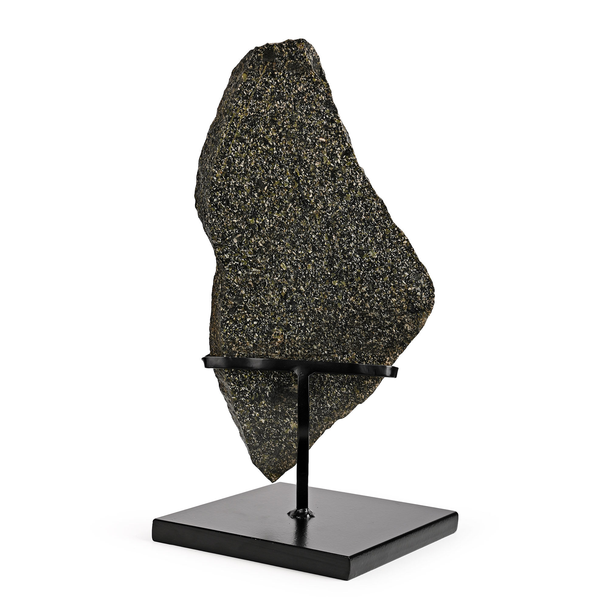 Historic Spartan Basalt Cut and Polished Dark Green Porphyry Slab