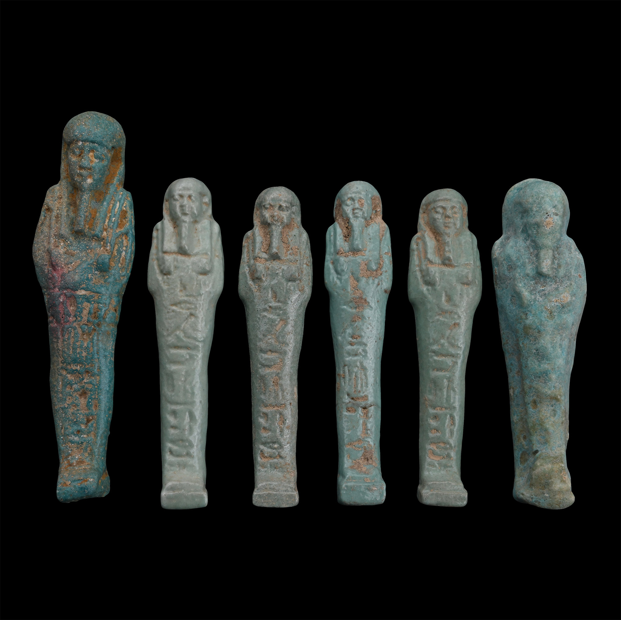 Egyptian Faience Shabti Collection
