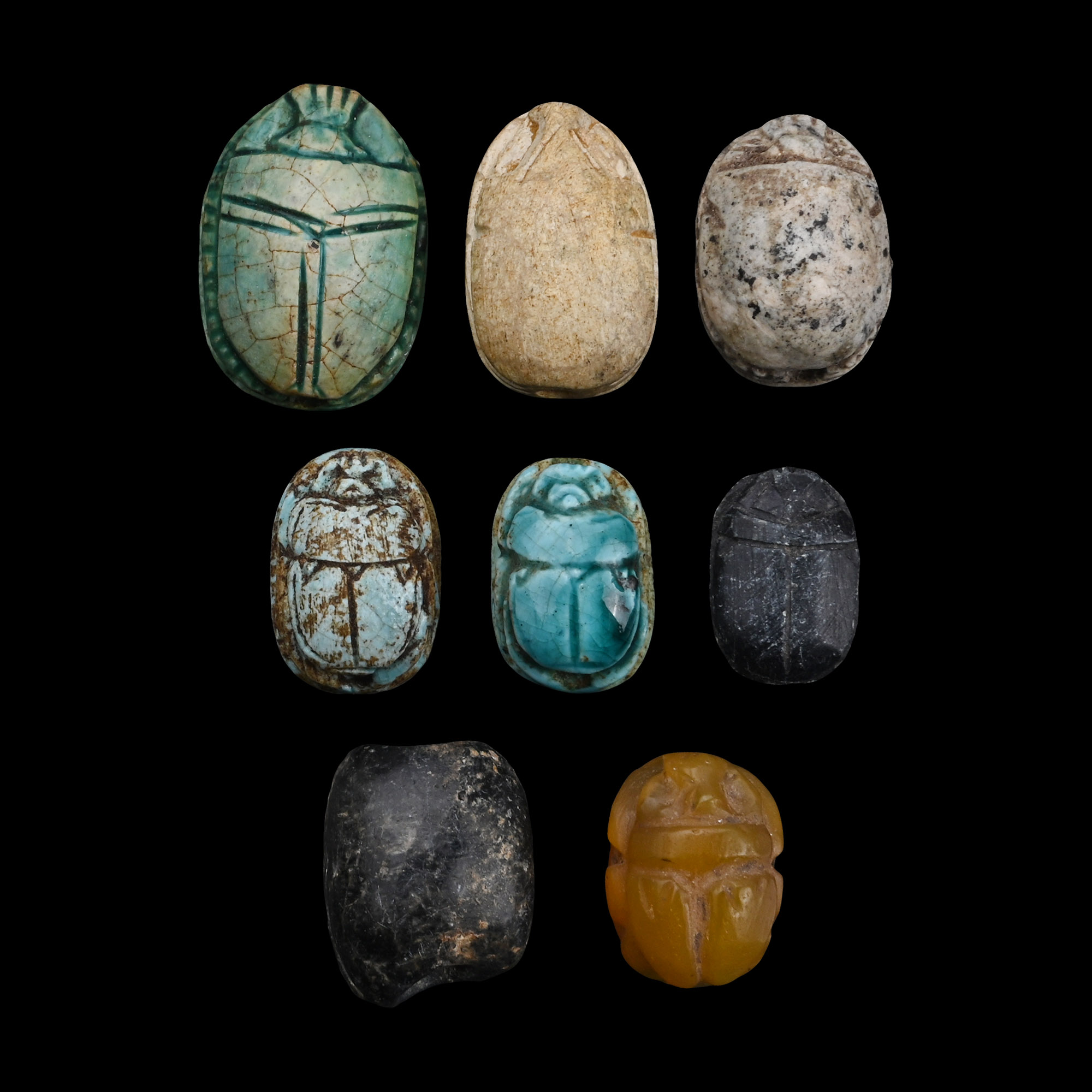 Egyptian Steatite and Other Scarab Collection