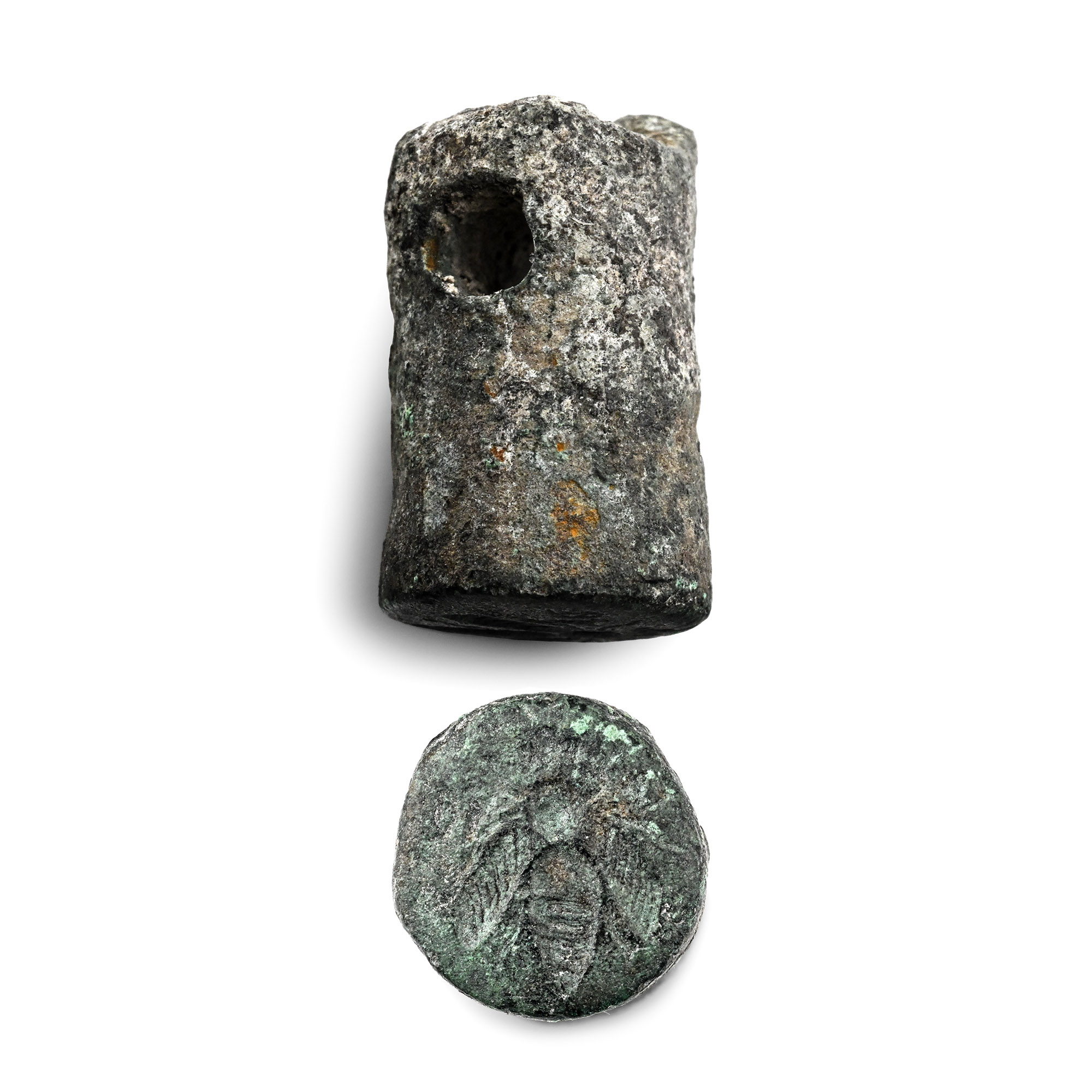 Greek Die with Ephesus Bee