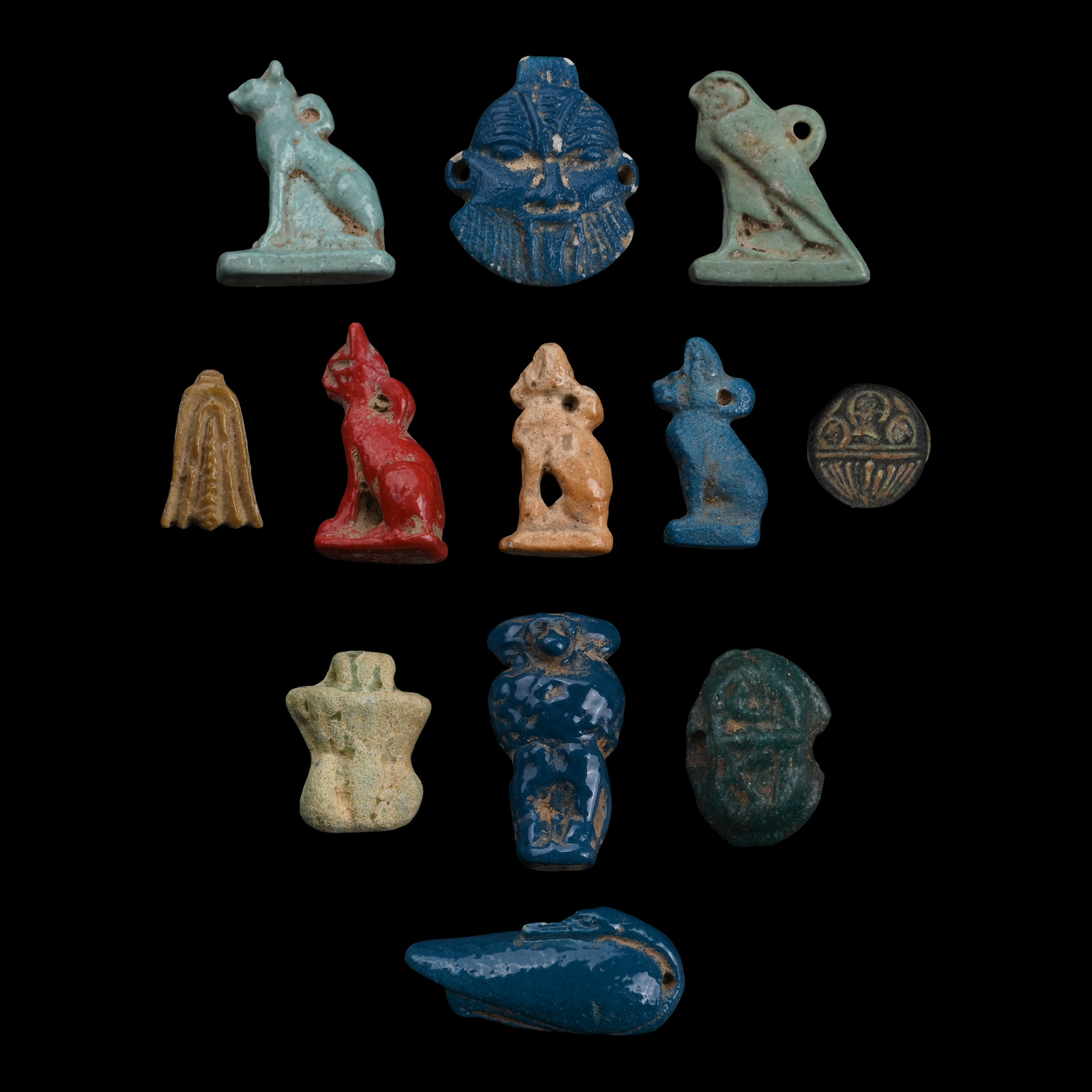 Egyptian Faience Amulet Collection