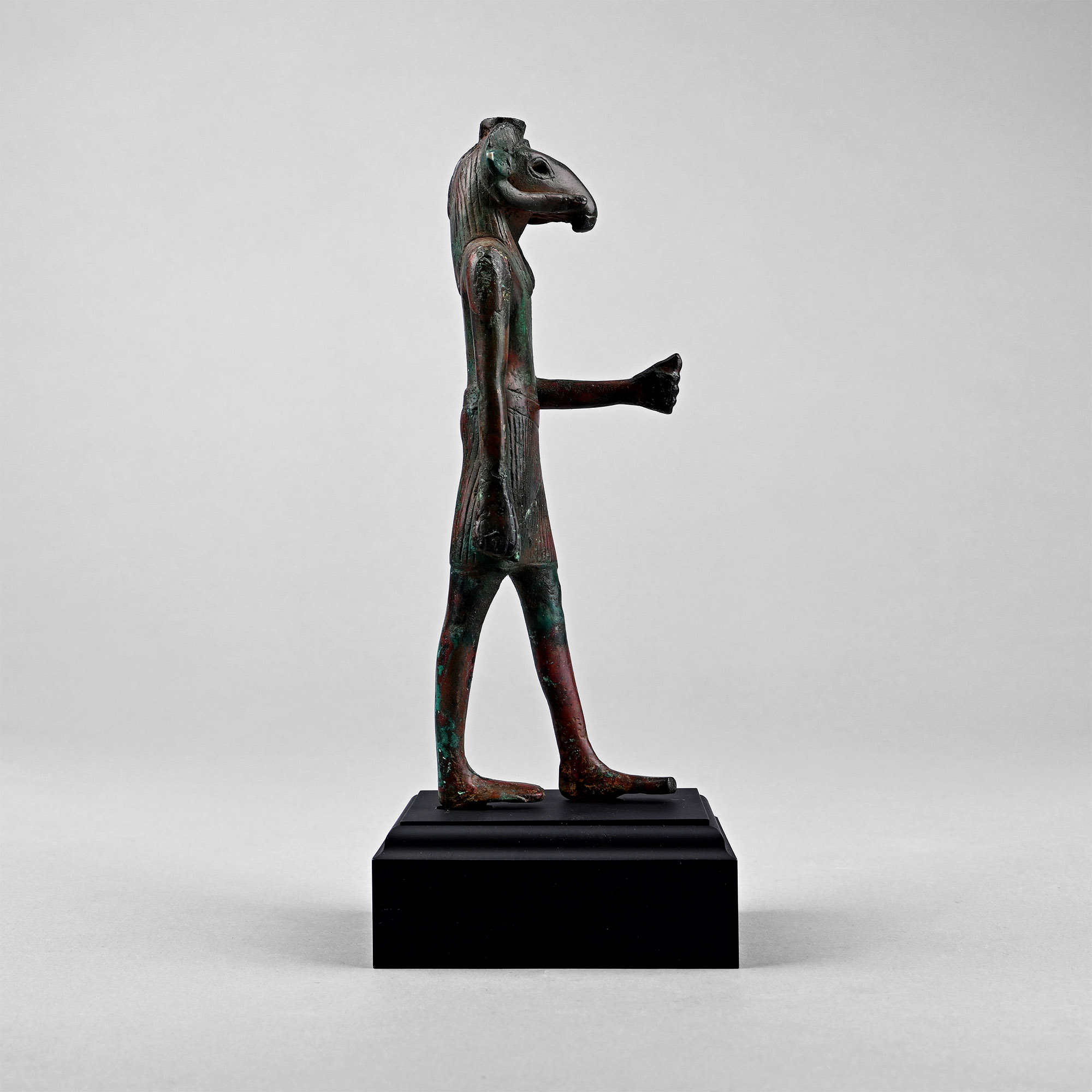 Egyptian Bronze Figure of Khnum, the Creator God