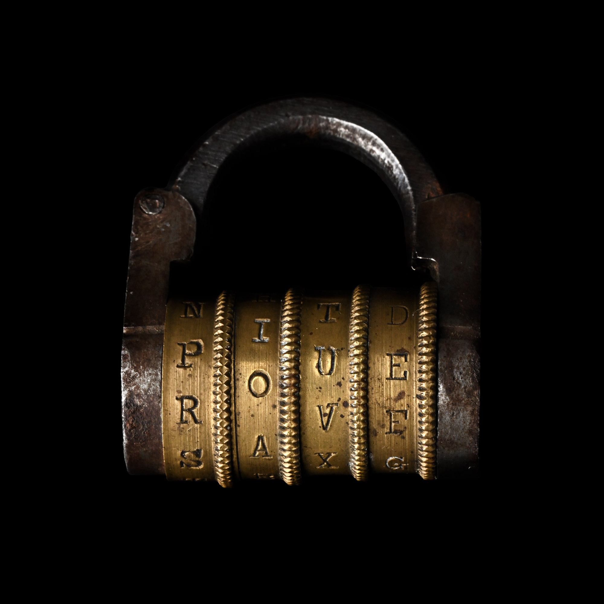 Post Medieval Combination Iron and Brass Wheel Lock