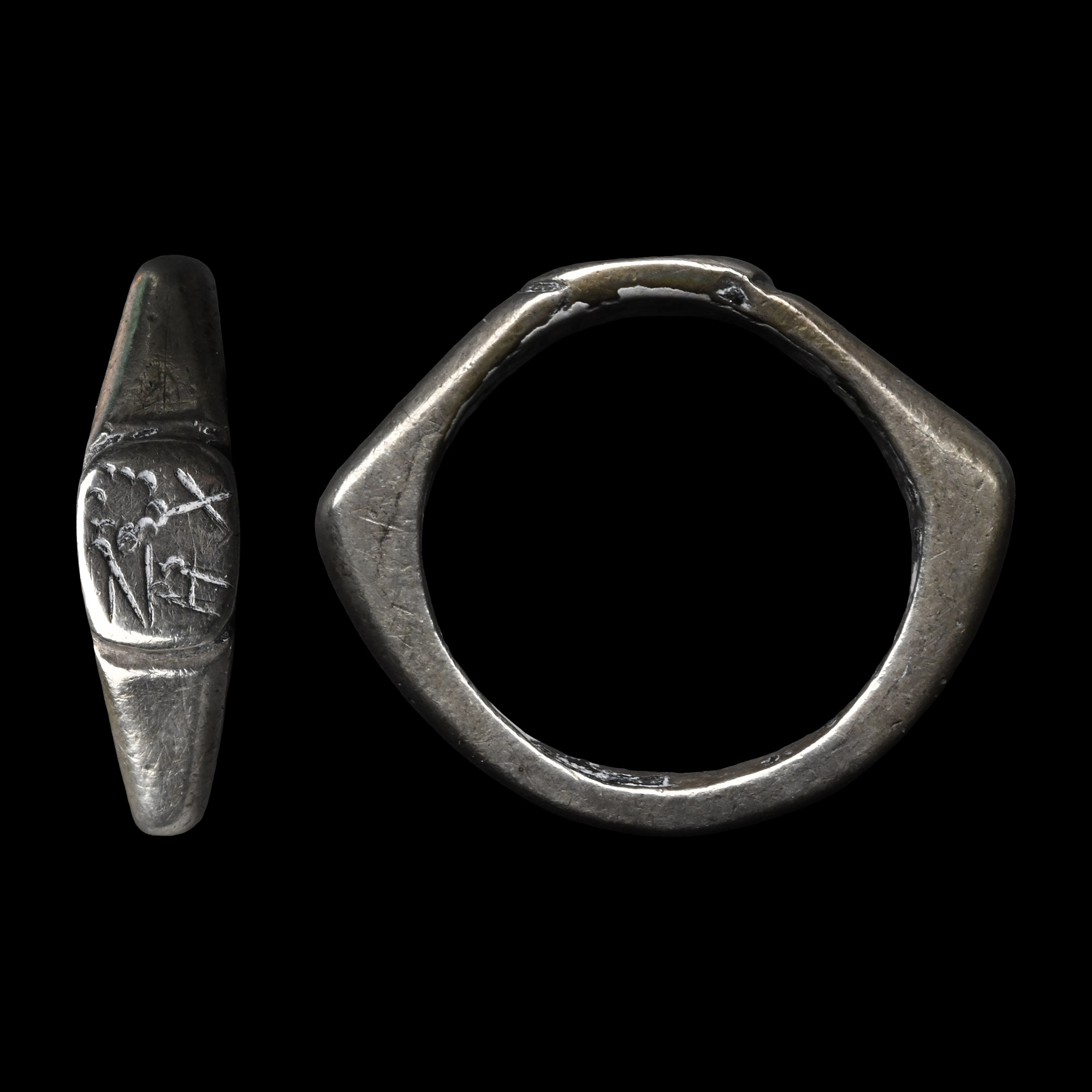 Roman Silver Inscribed Ring