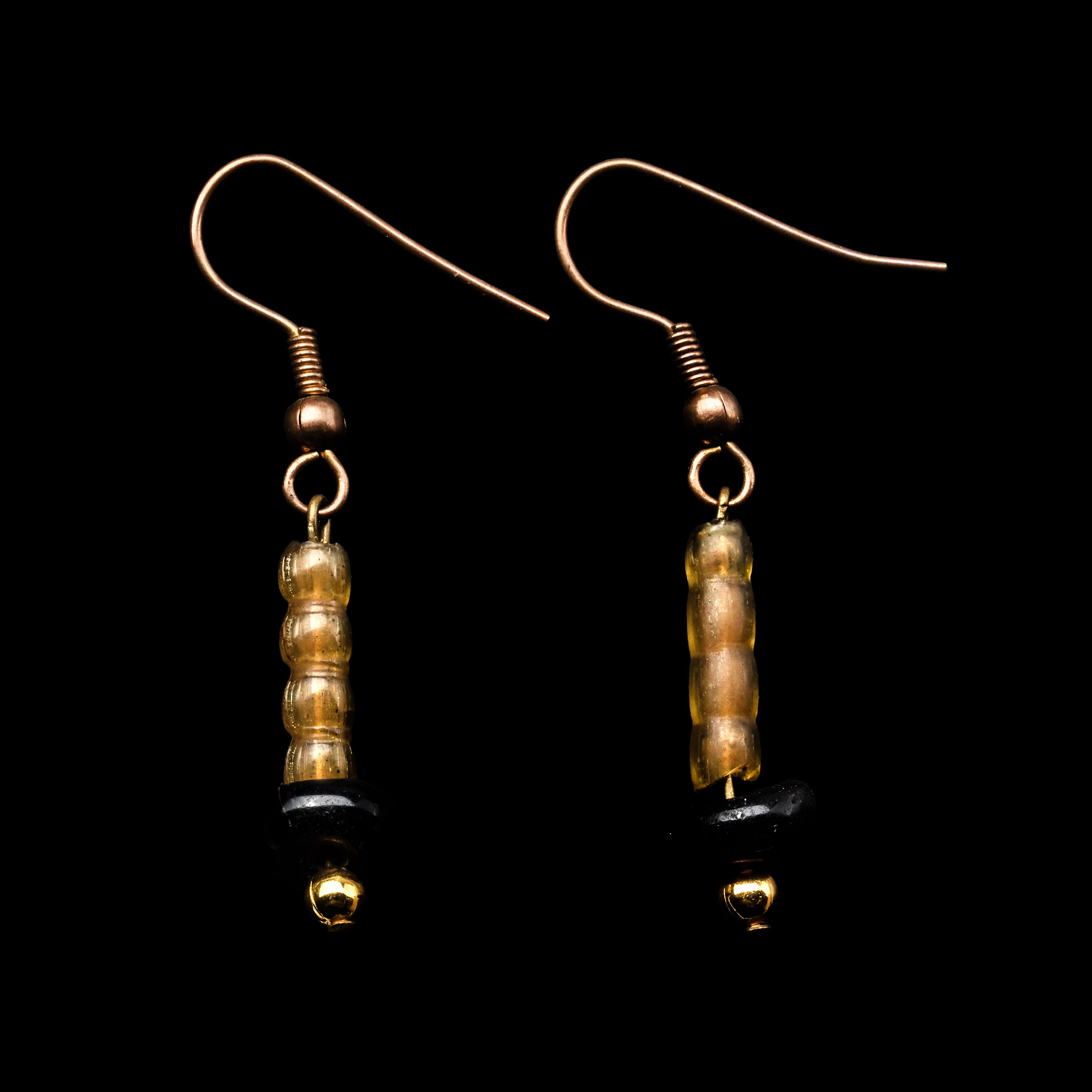 Roman Bead Earring Pair
