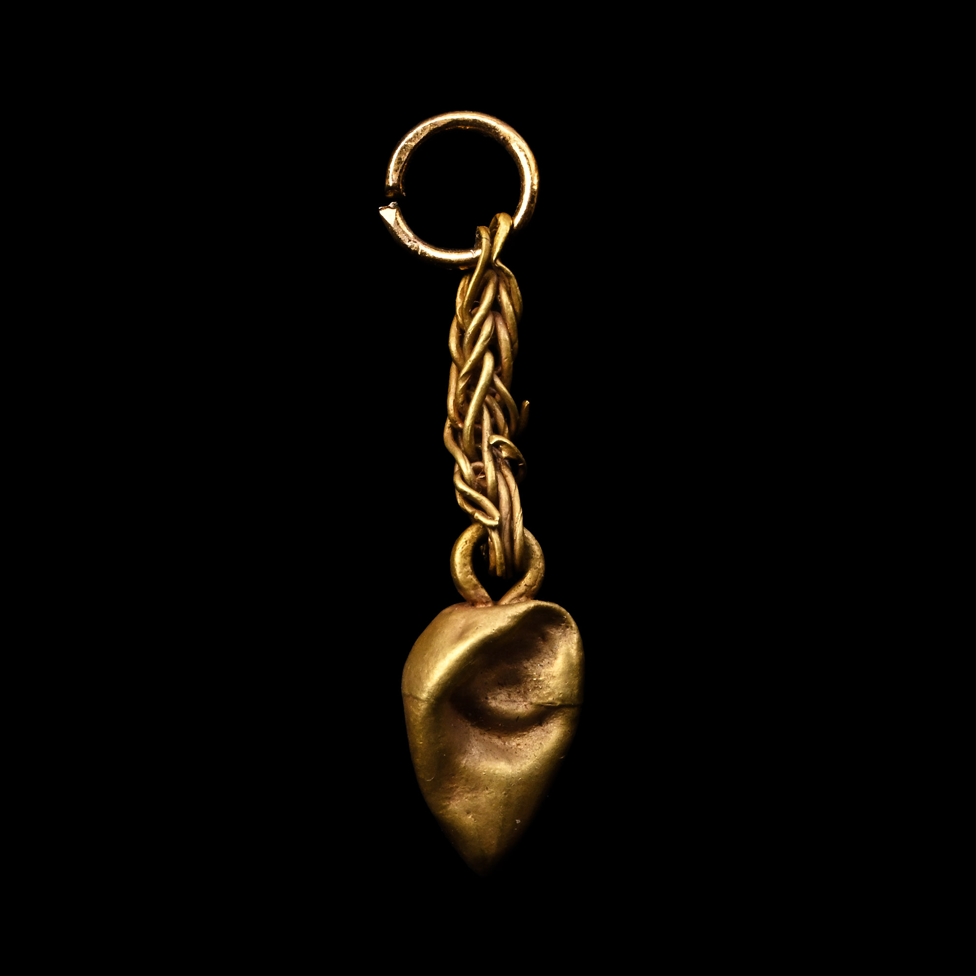 Western Asiatic Gold Teardrop Pendant