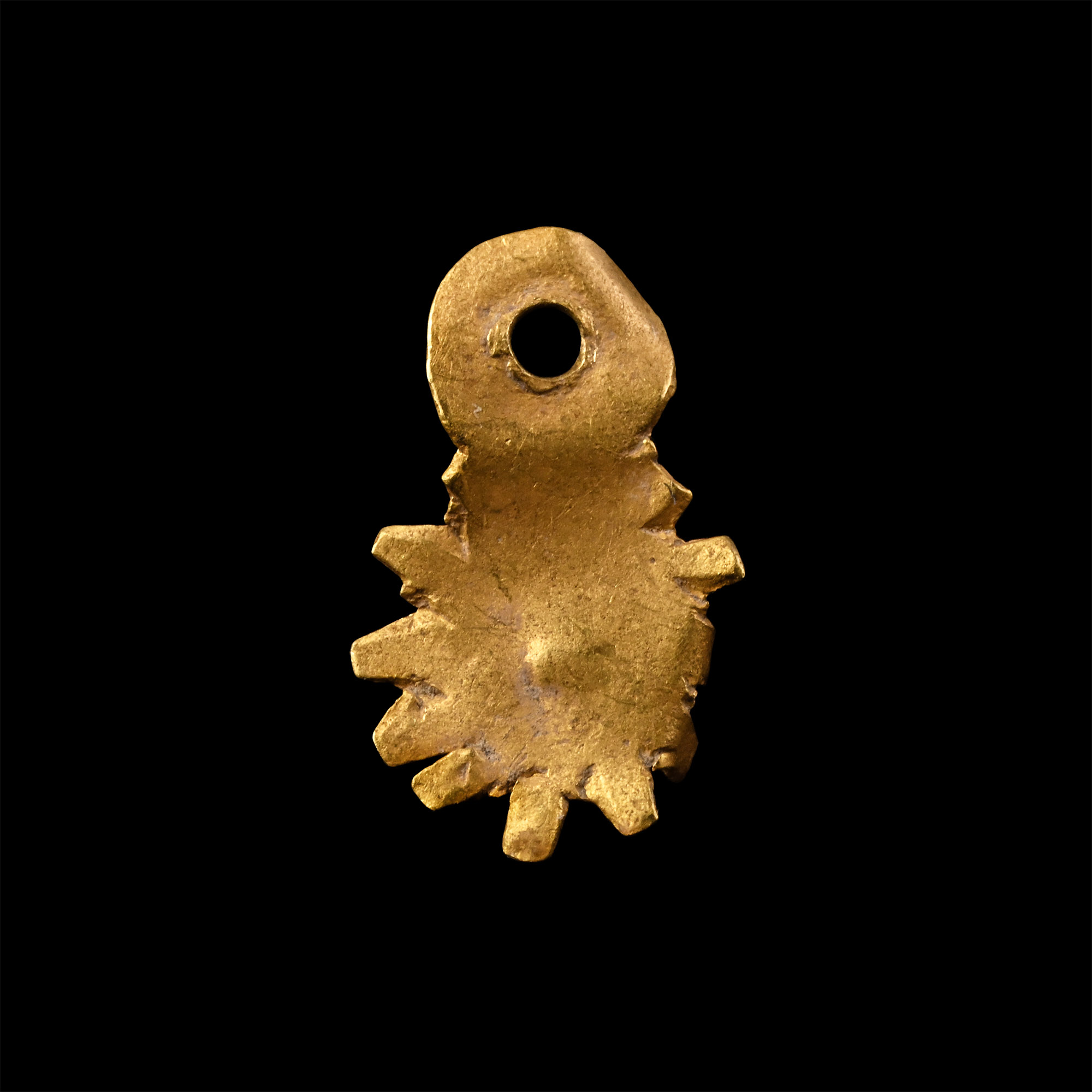 Western Asiatic Sun-Ray Gold Pendant