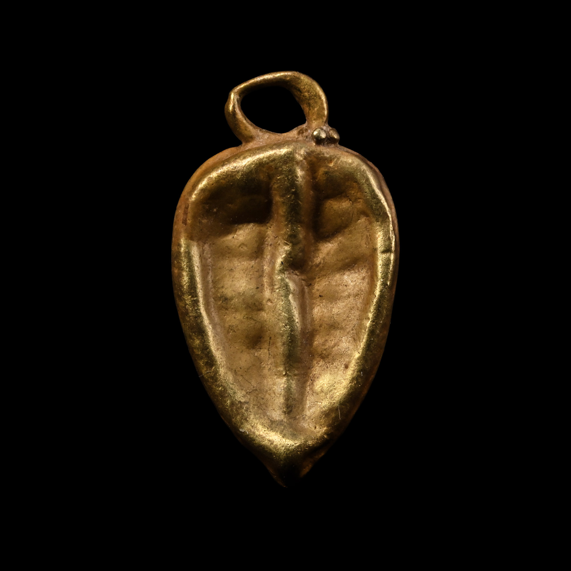 Western Asiatic Gold Heart-Shaped Pendant