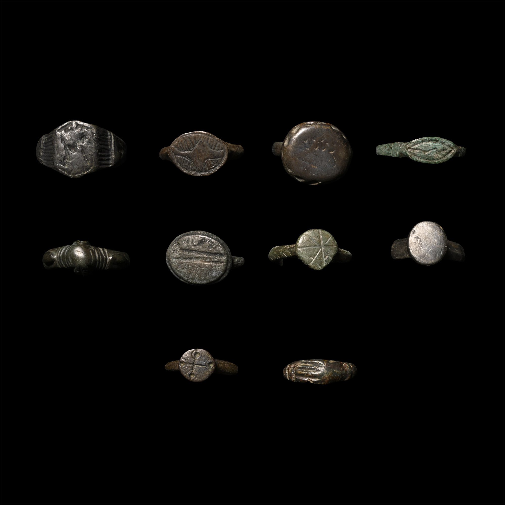 Roman to Medieval Bronze Ring Collection