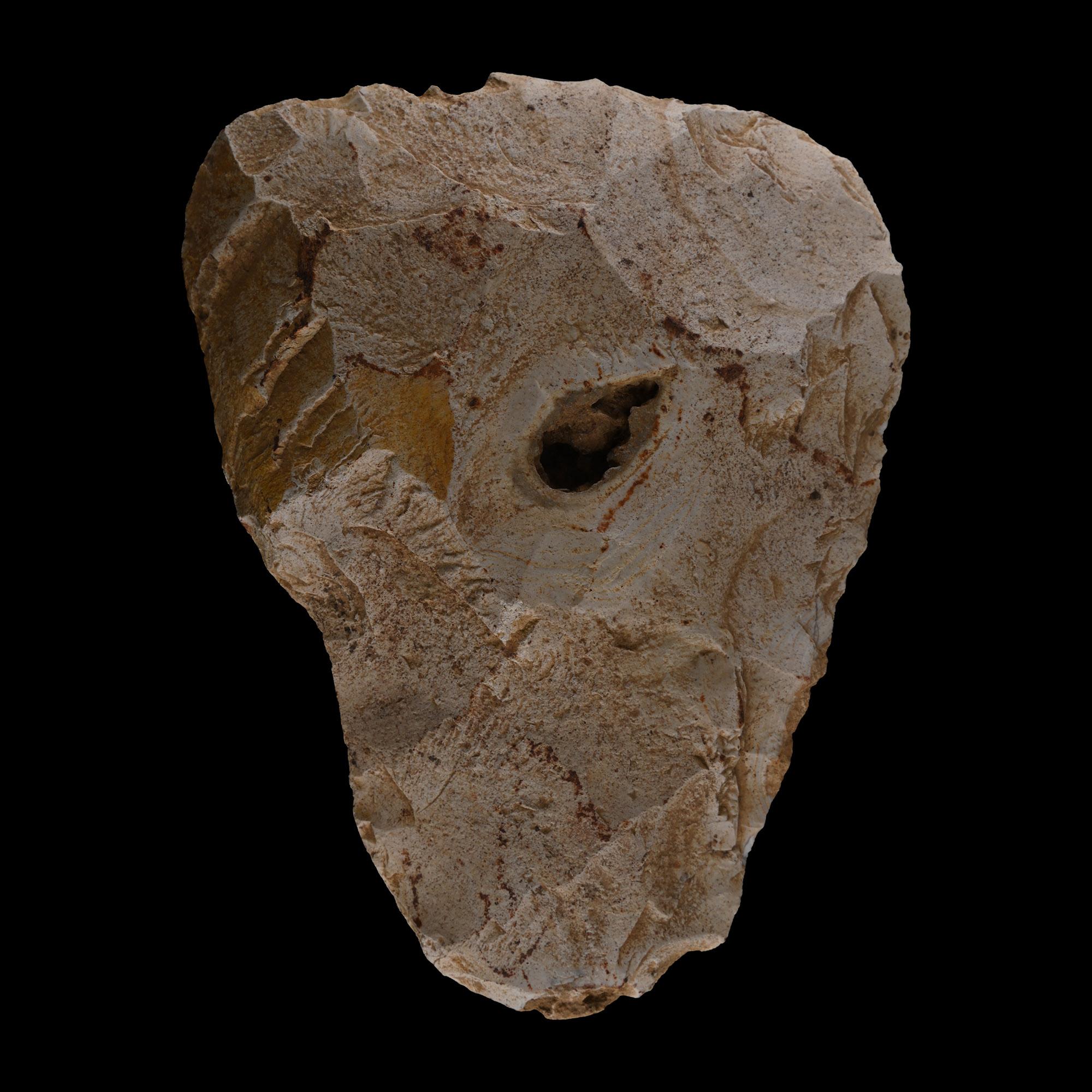 Neanderthal Stone Age Triangular Knapped Flint Handaxe