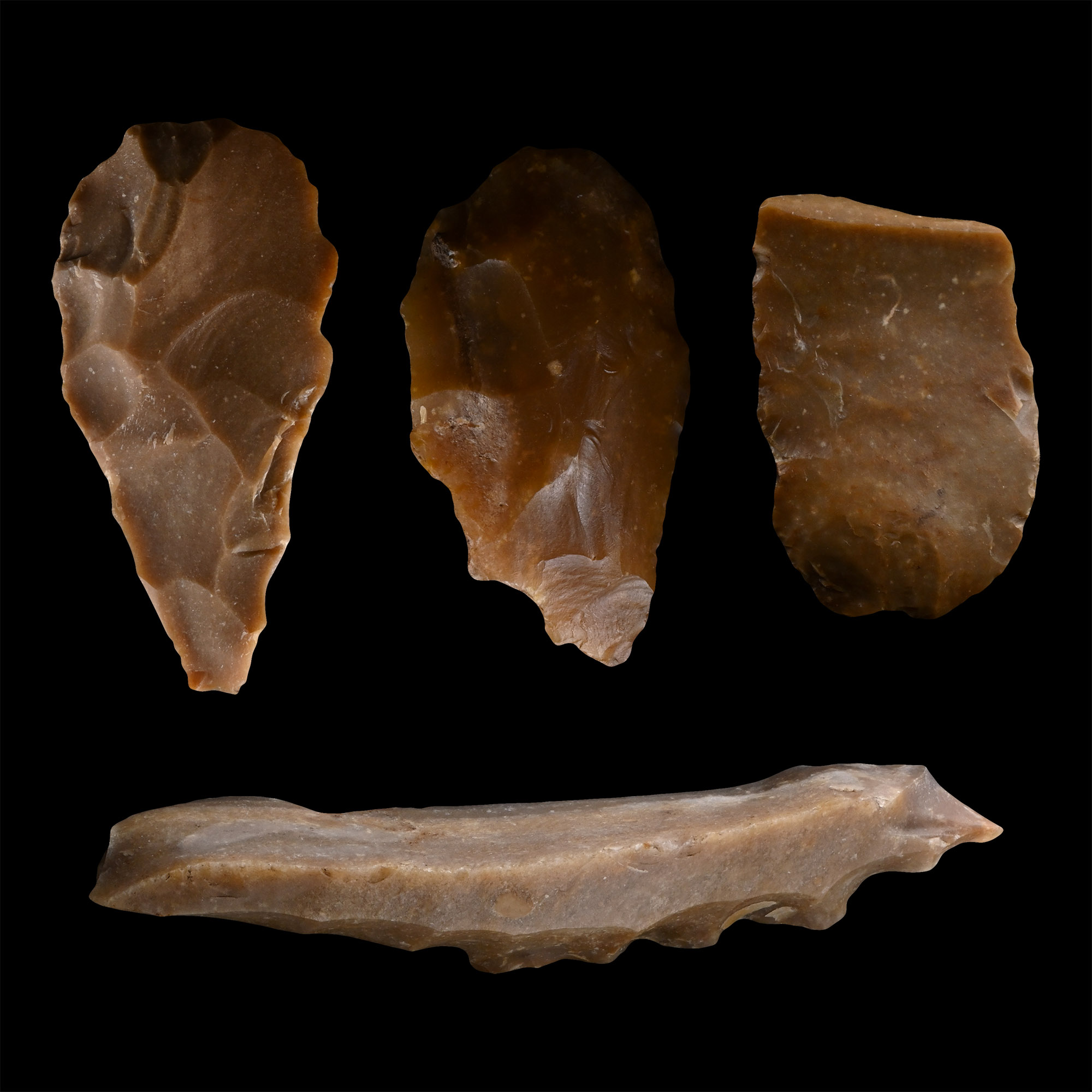 Stone Age Knapped Flint Tools from Grand Pressigny