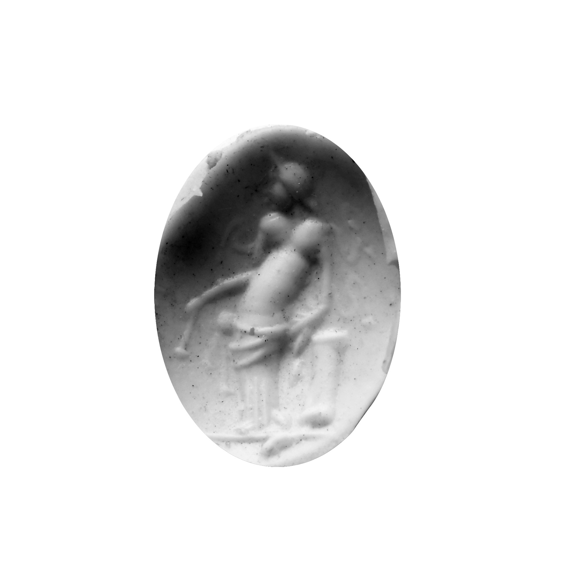 Roman Peridot Gemstone with Venus