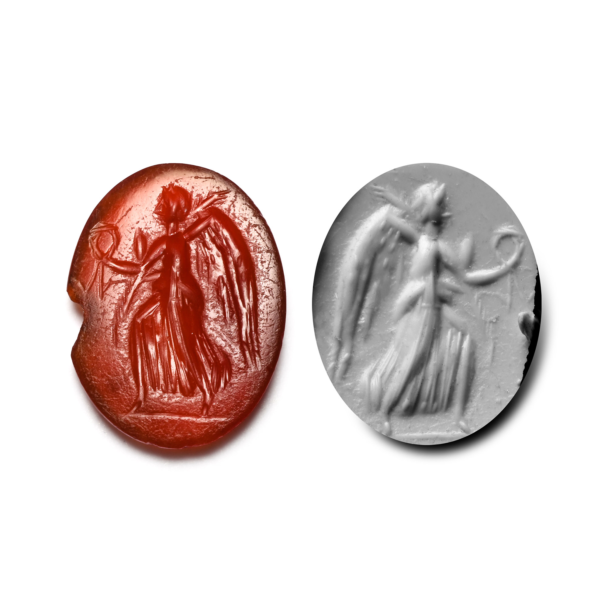Roman Carnelian Gemstone with Victory