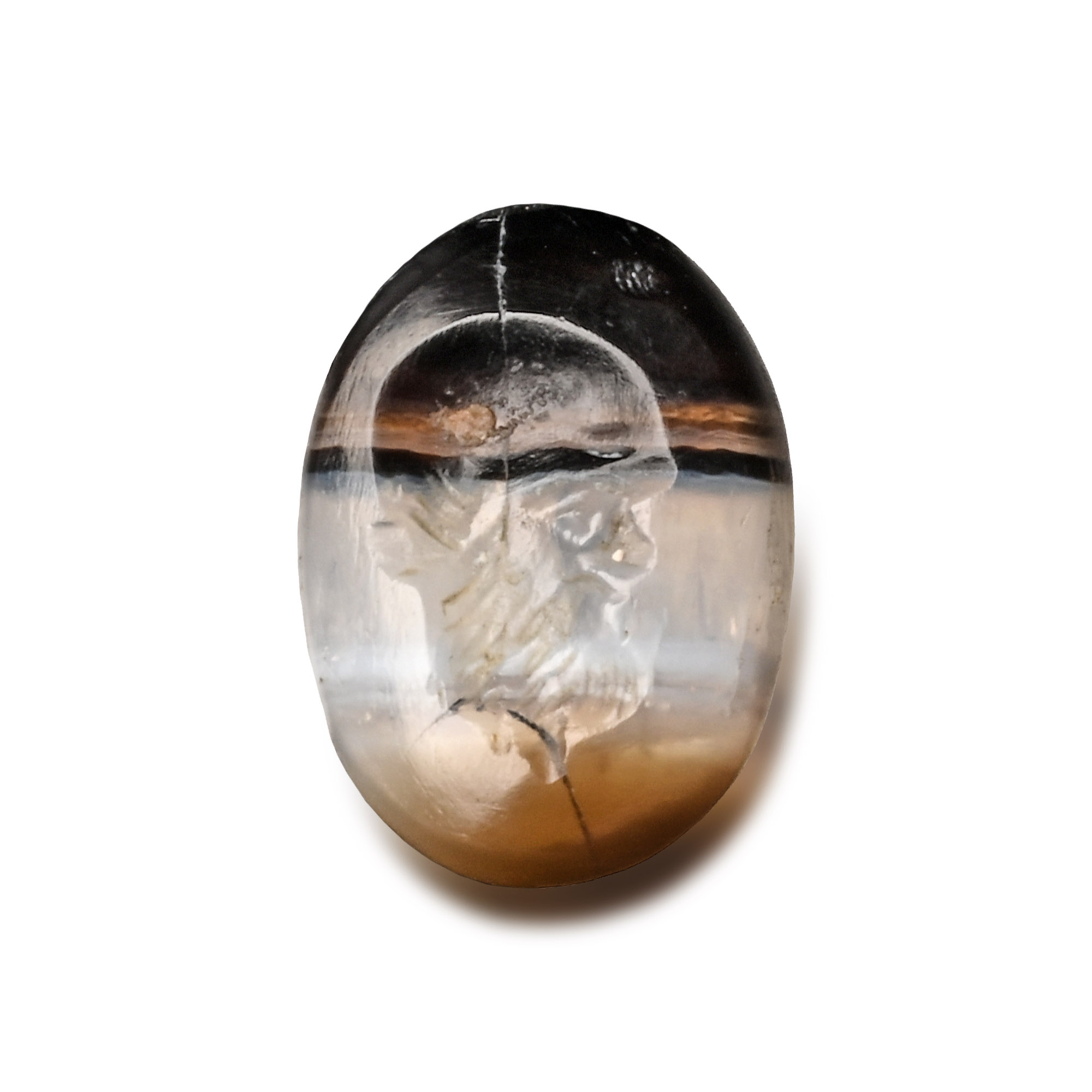Roman Banded Agate Gemstone with Silenus