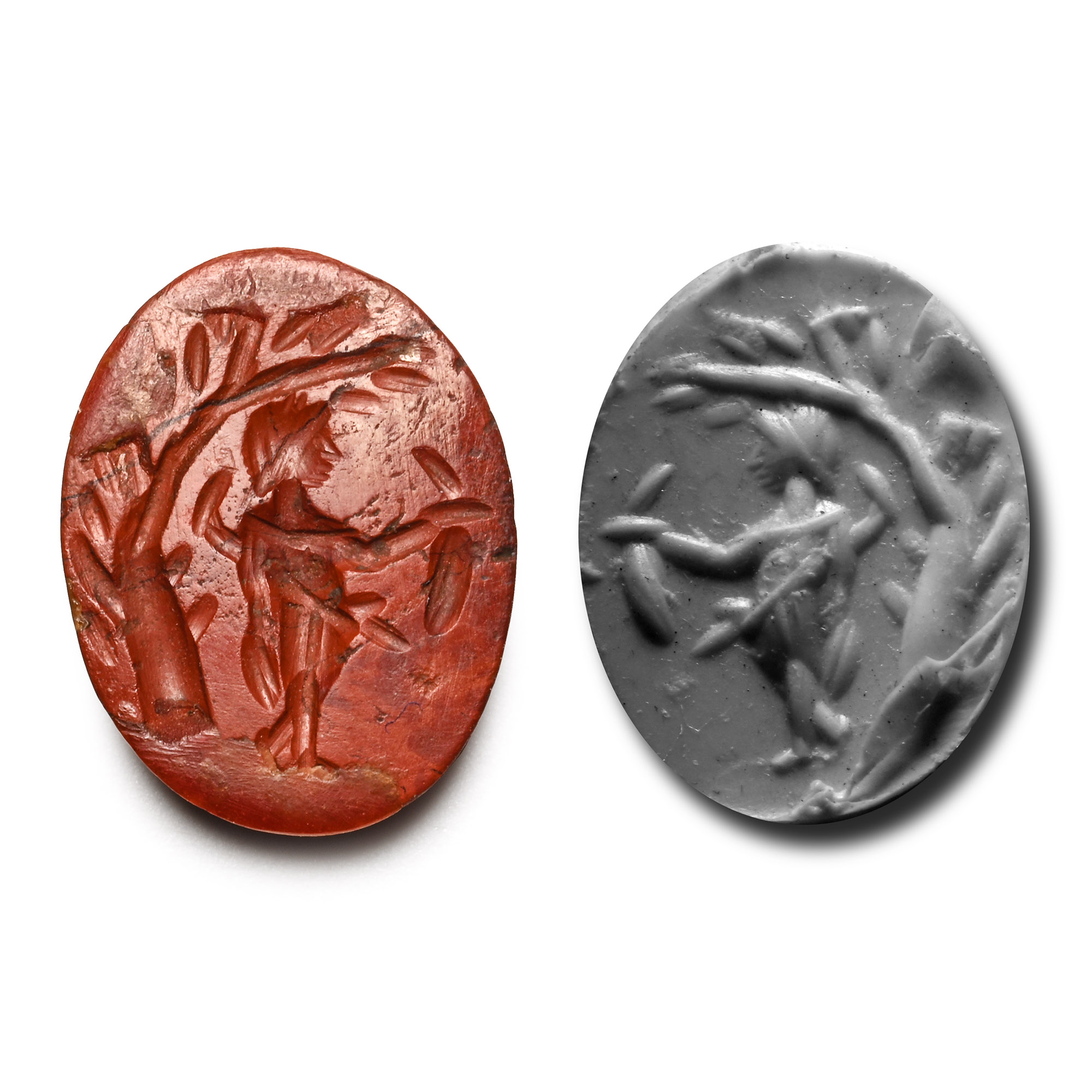 Roman Red Jasper Gemstone with Cupid