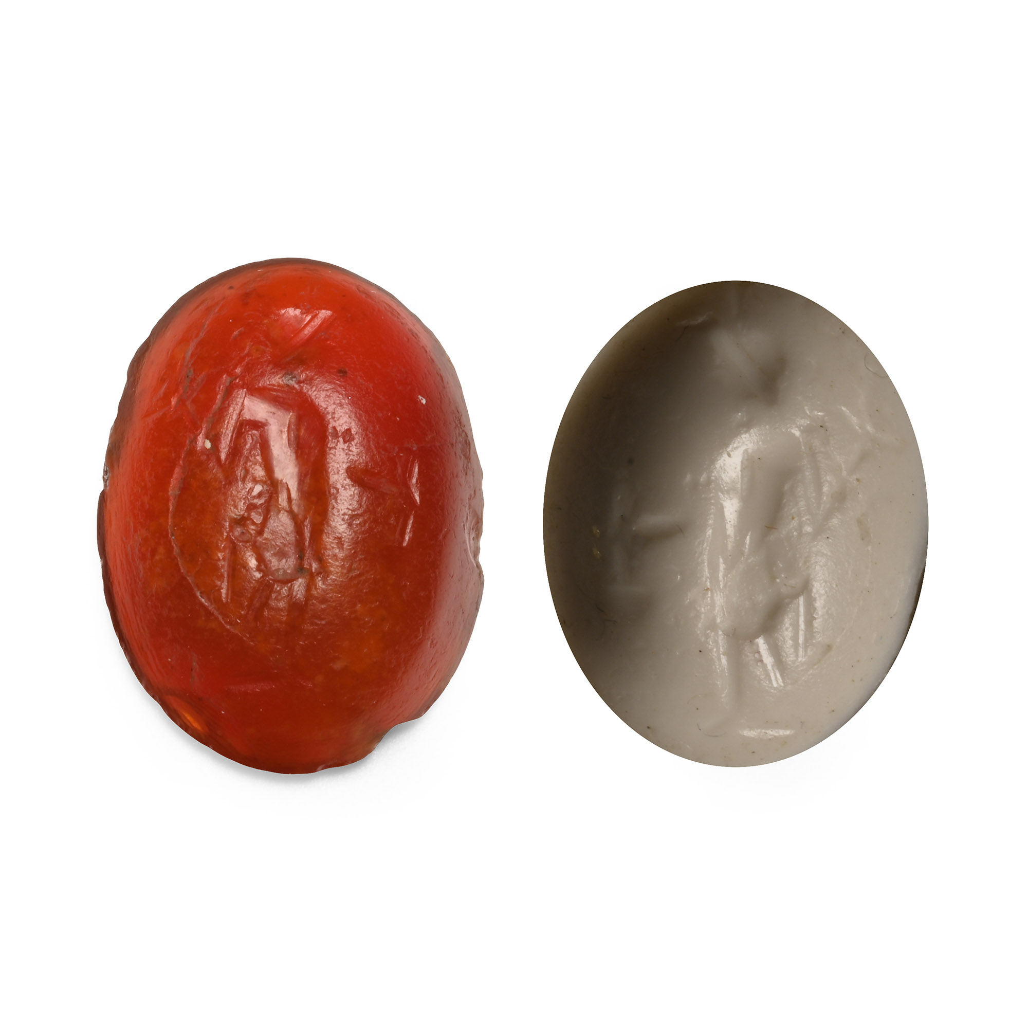 Roman Carnelian Gemstone with Mercury