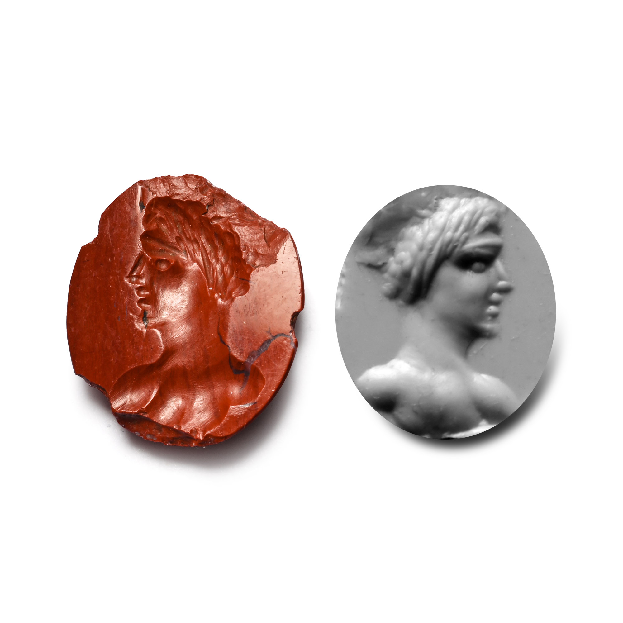 Roman Red Jasper Gemstone with Apollo