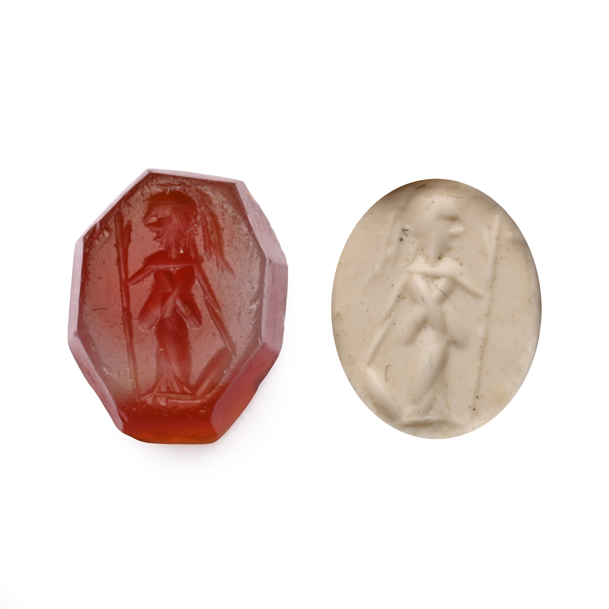 Roman Carnelian Gemstone with Minerva