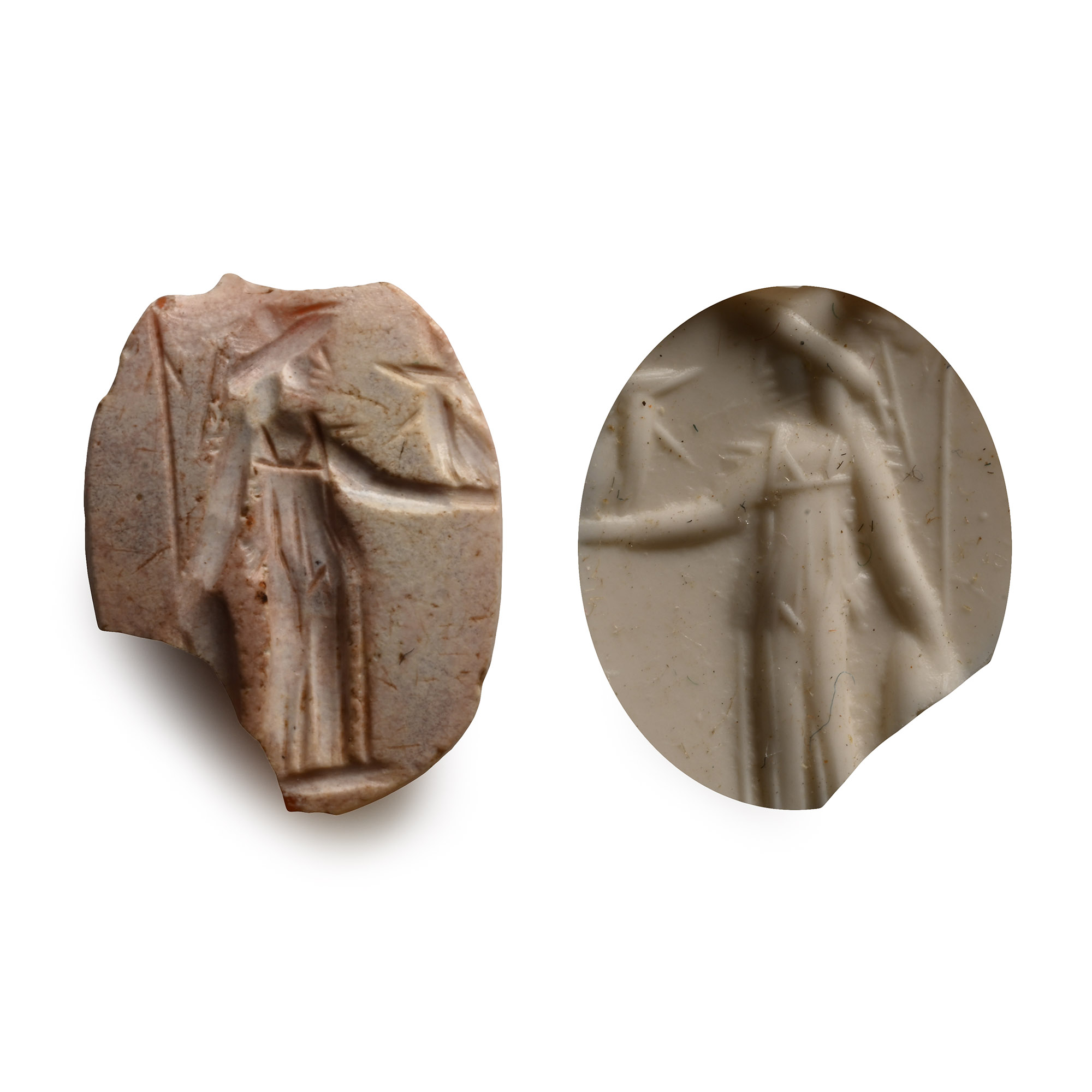 Roman Carnelian Gemstone with Victory