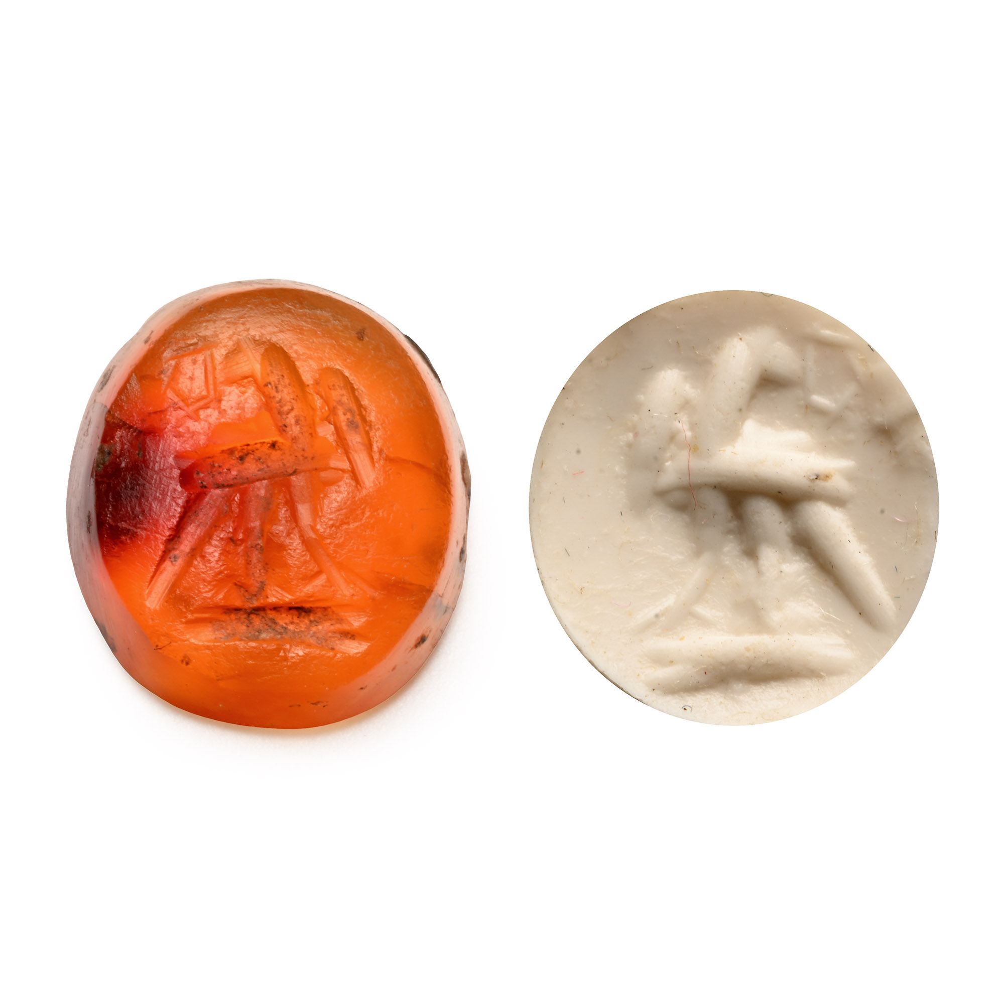 Roman Carnelian Gemstone with Eagle
