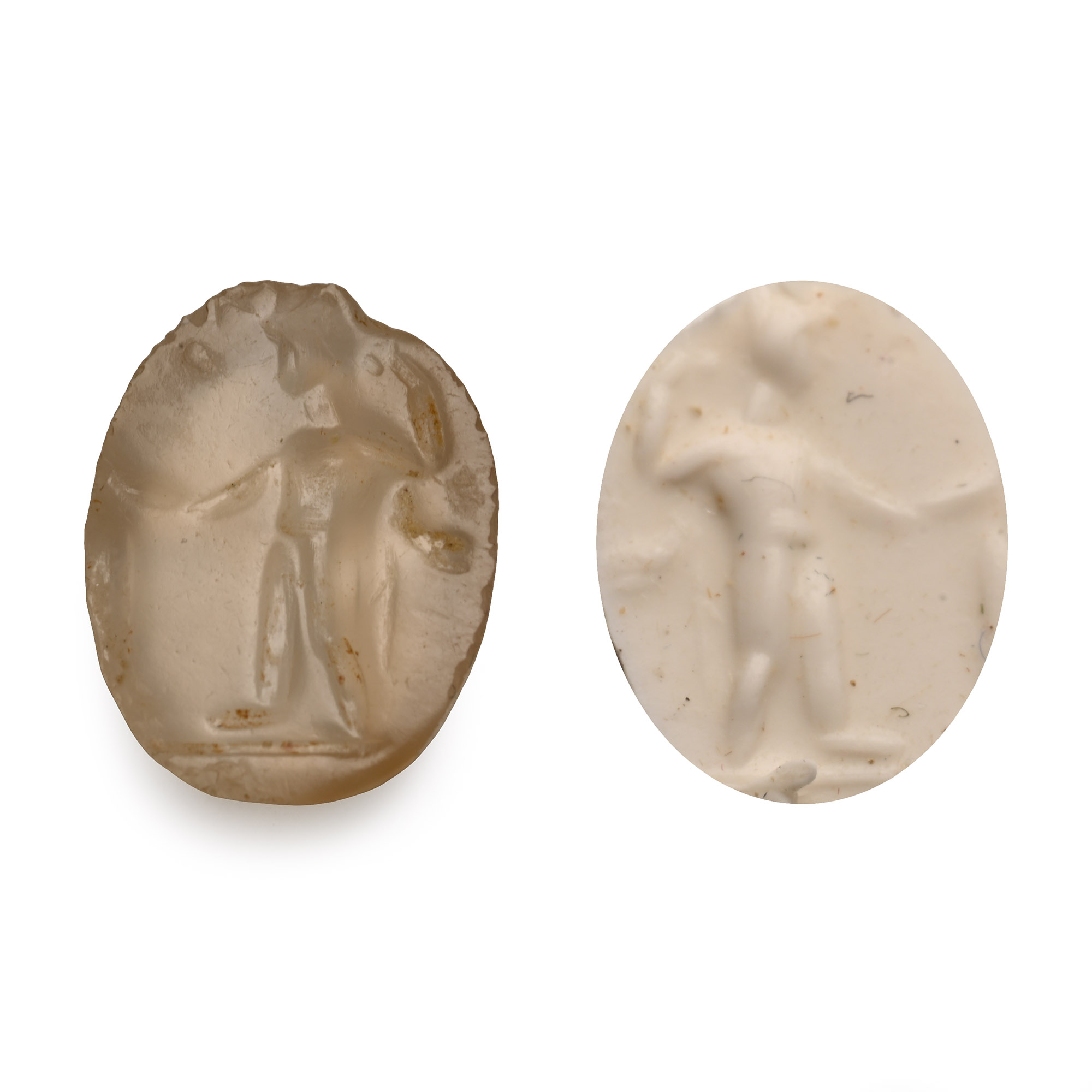 Roman Agate Gemstone with Nude Wrestler