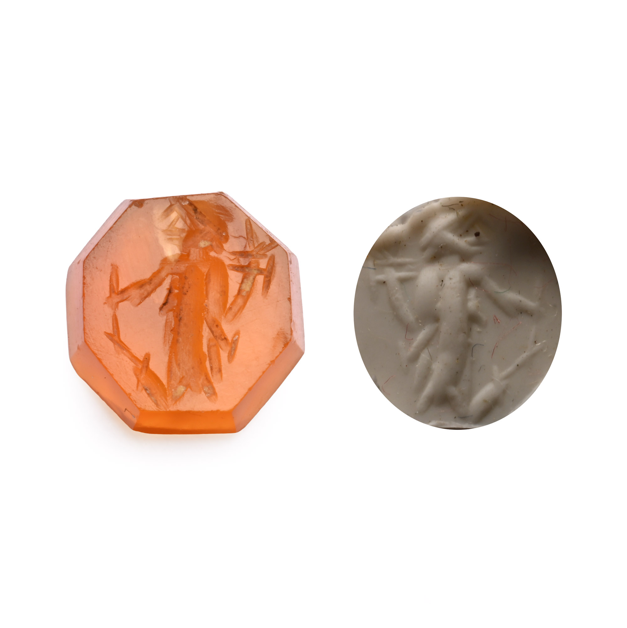 Roman Carnelian Gemstone with Fortuna