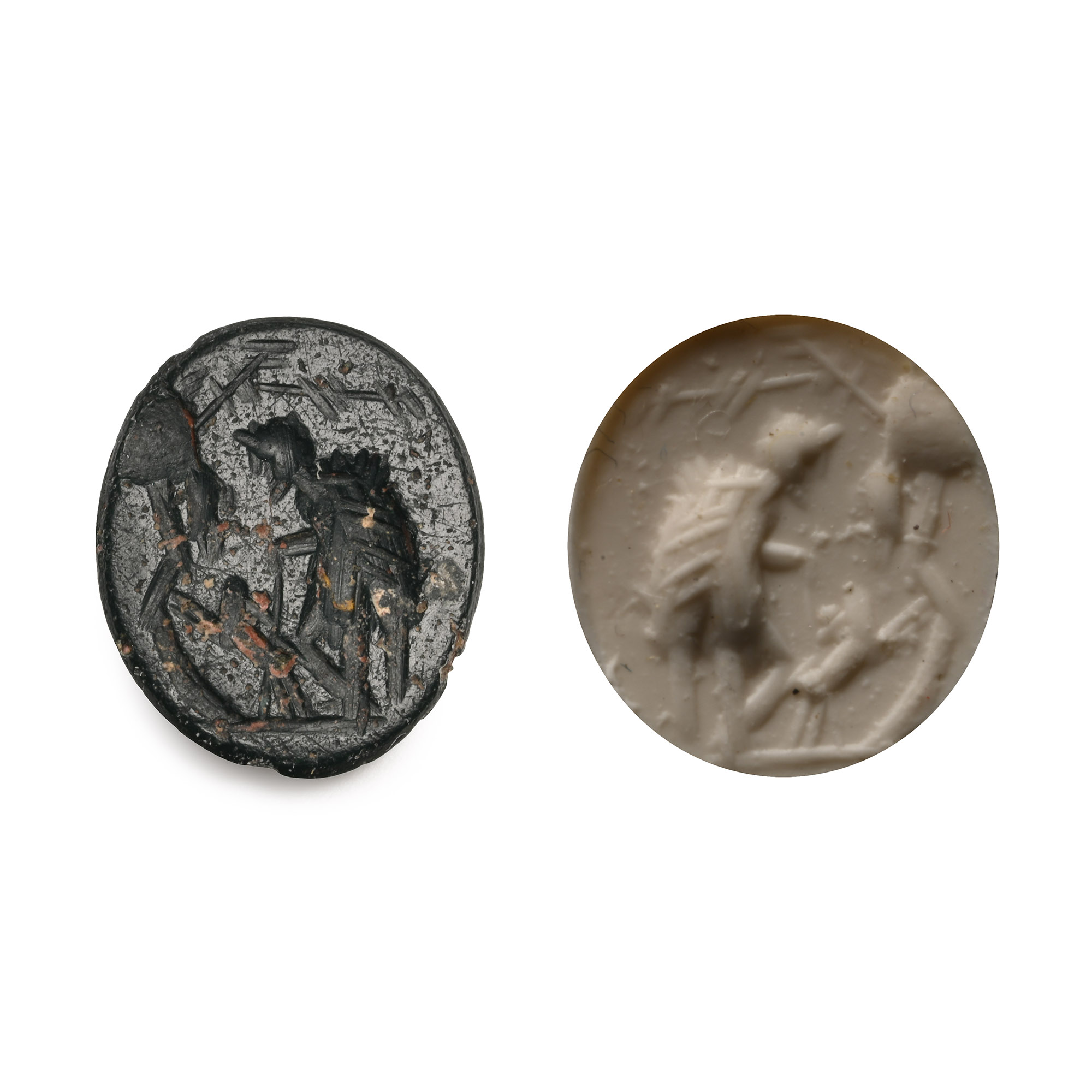 Roman Black Gemstone with Bird