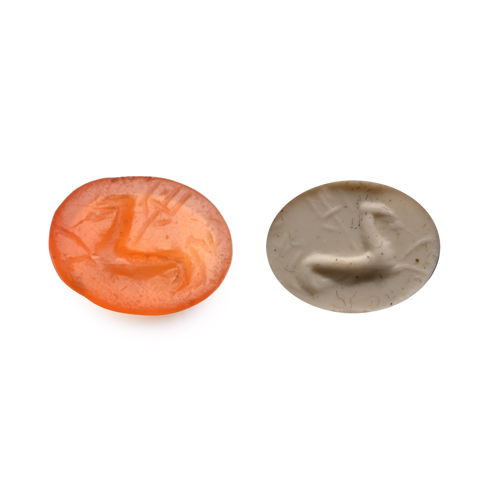 Roman Carnelian Gemstone with Hippocamp