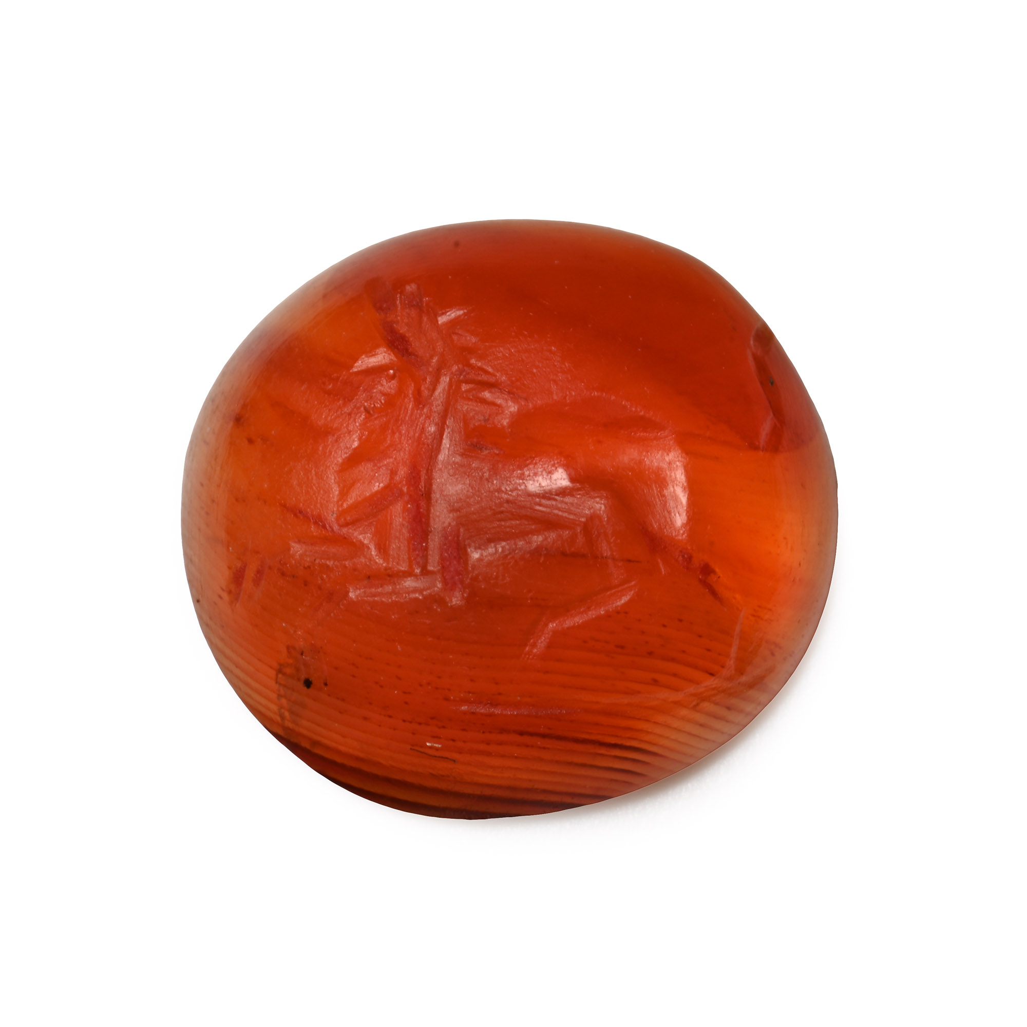 Roman Carnelian Gemstone with Lion