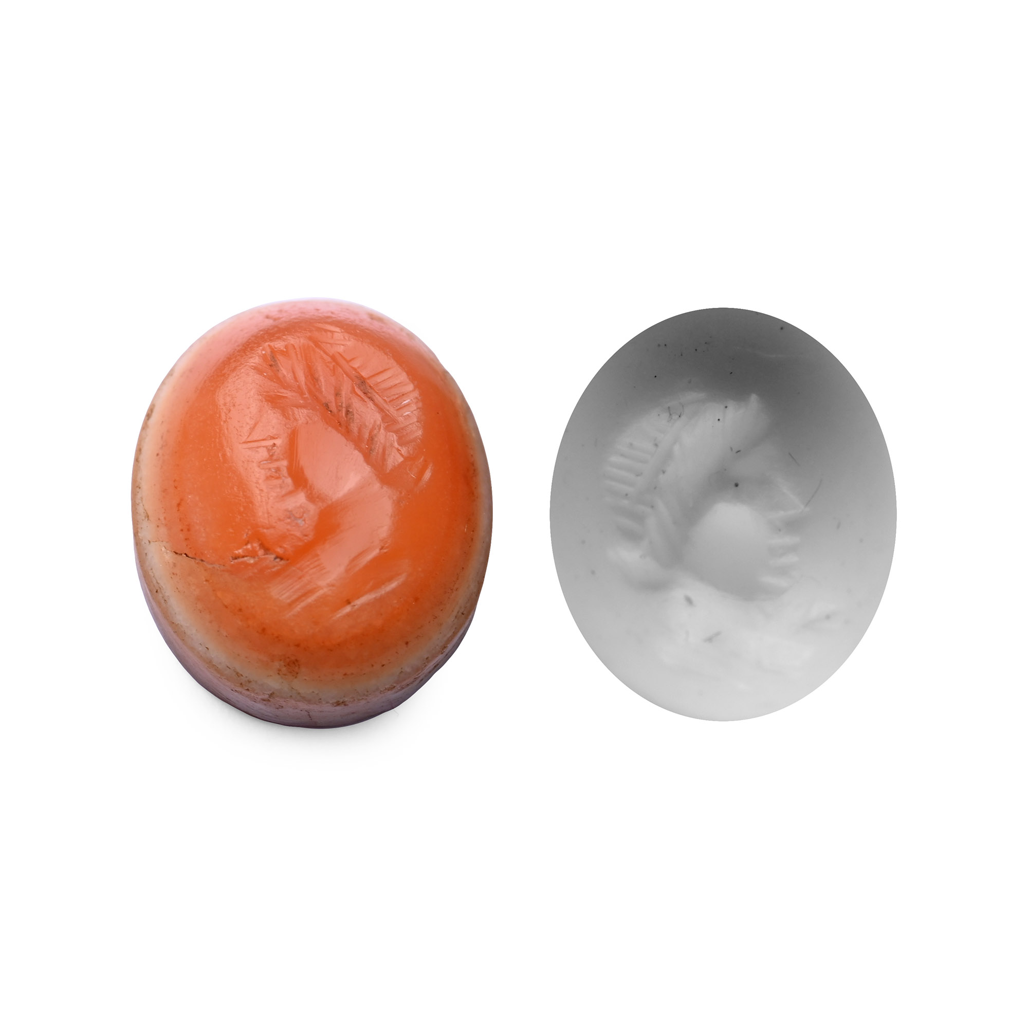 Roman Agate Gemstone with Female Bust