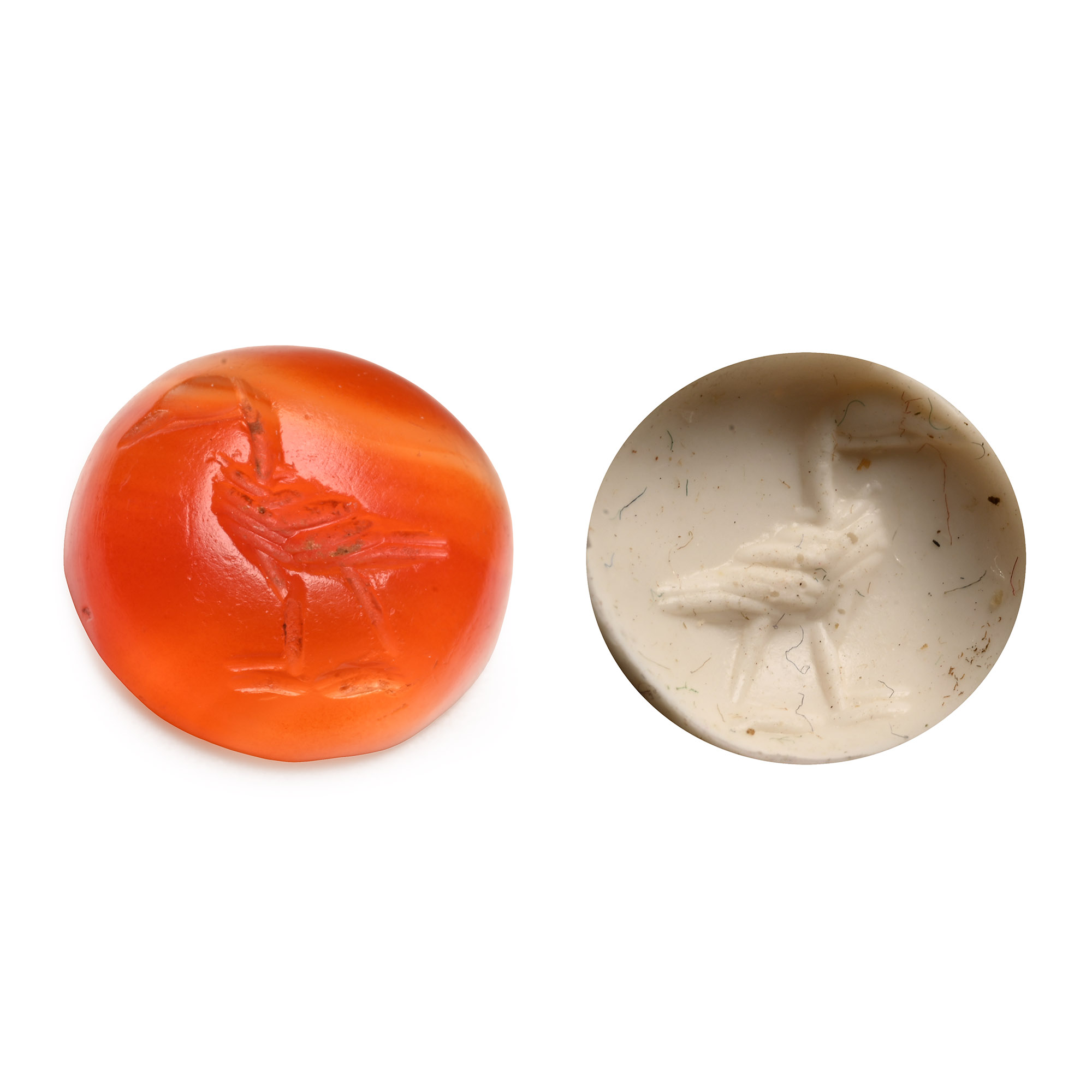 Roman Carnelian Gemstone with Goose