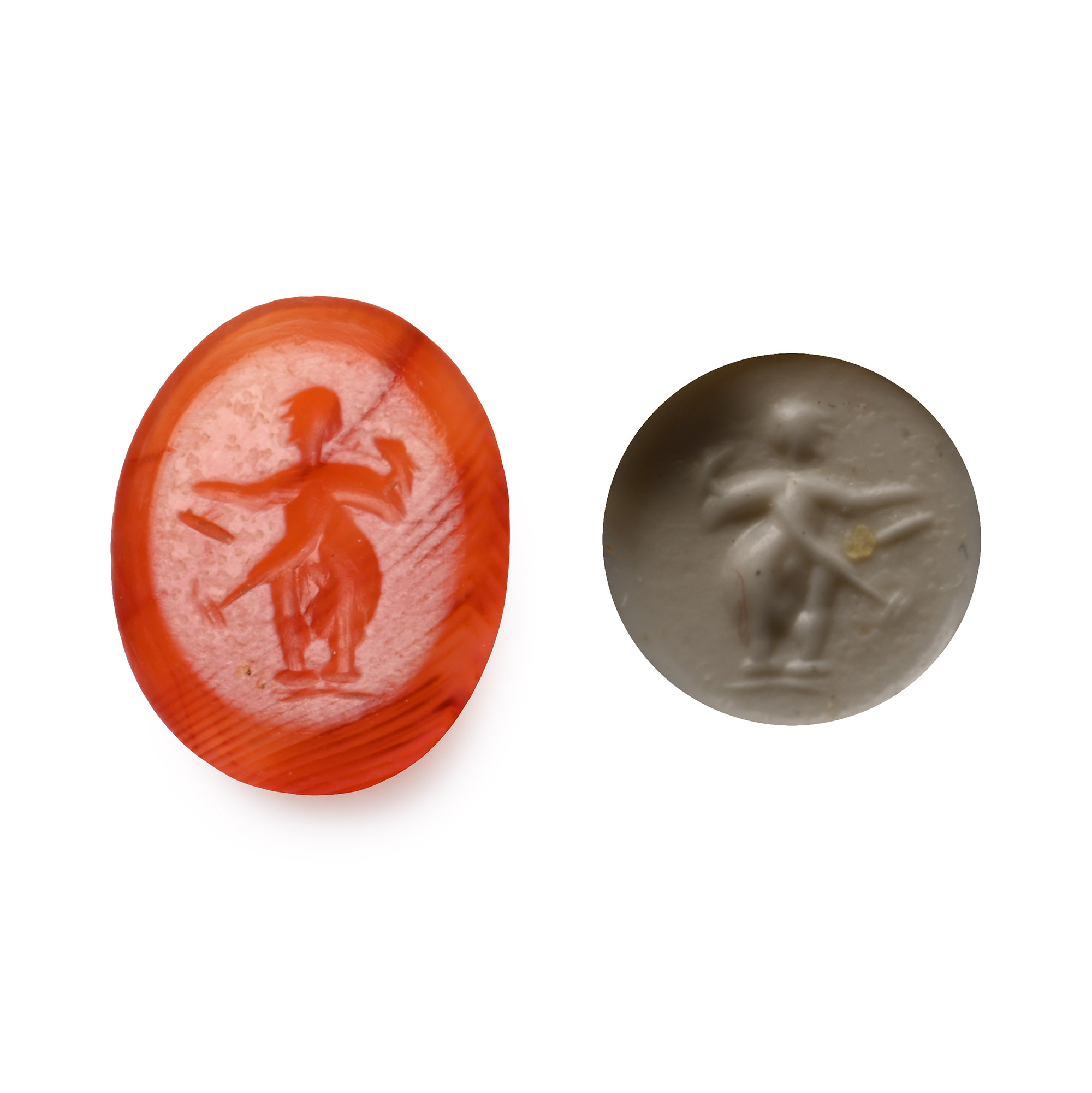 Roman Carnelian Gemstone Standing Figure