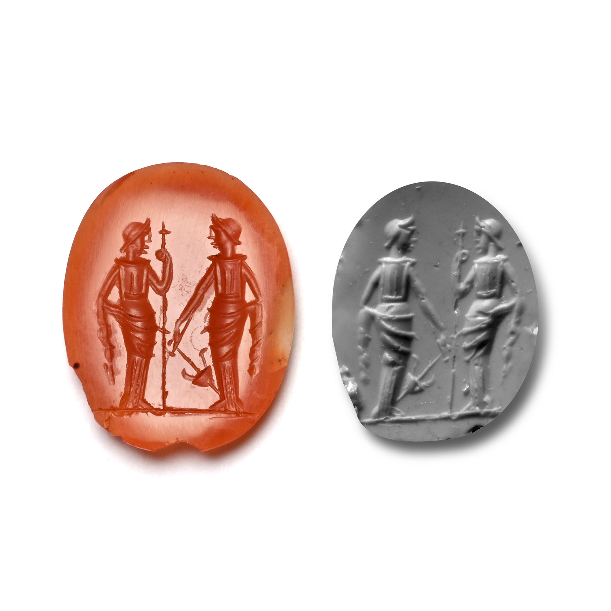 Roman Carnelian Gemstone with Goddesses