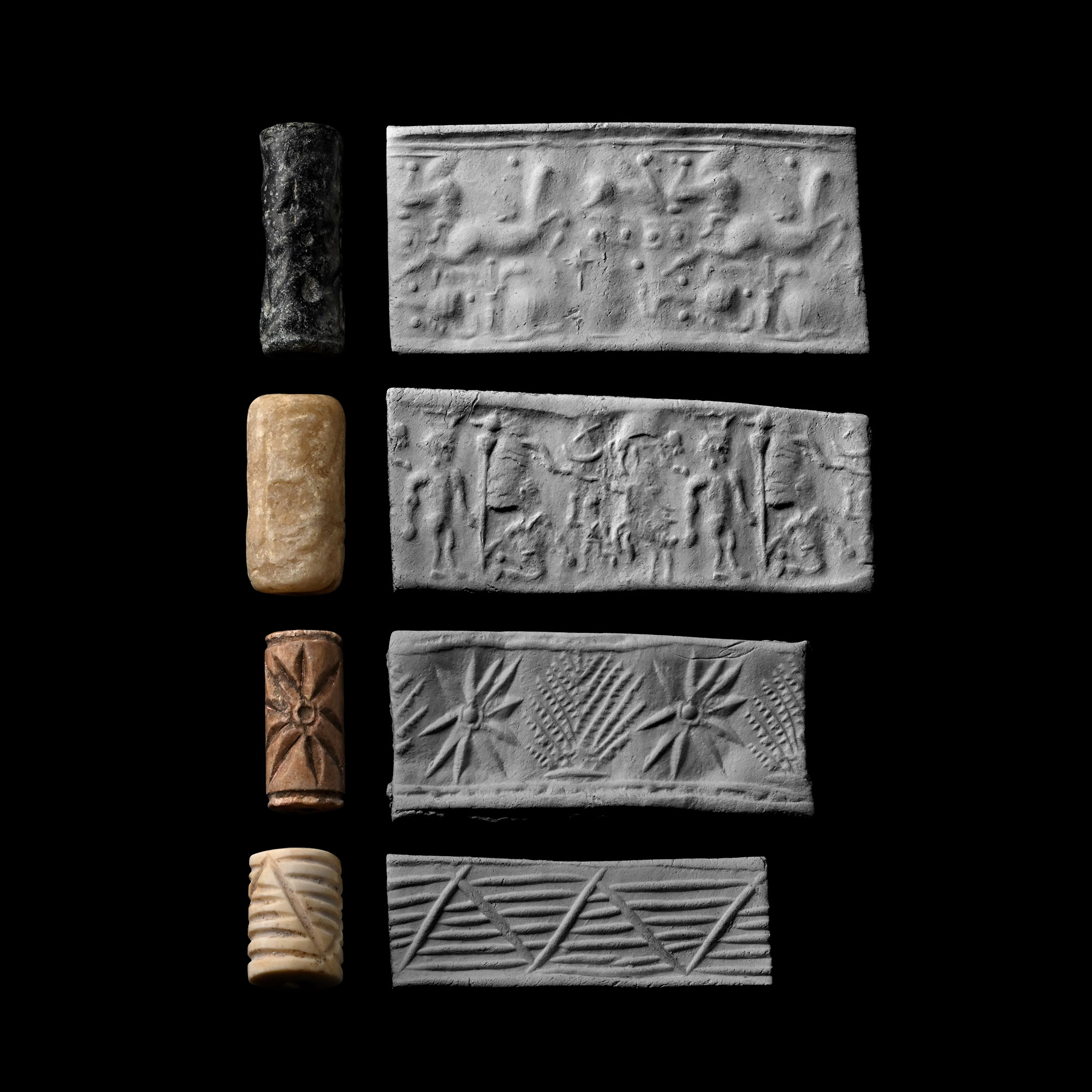 Western Asiatic Stone Cylinder Seal Group