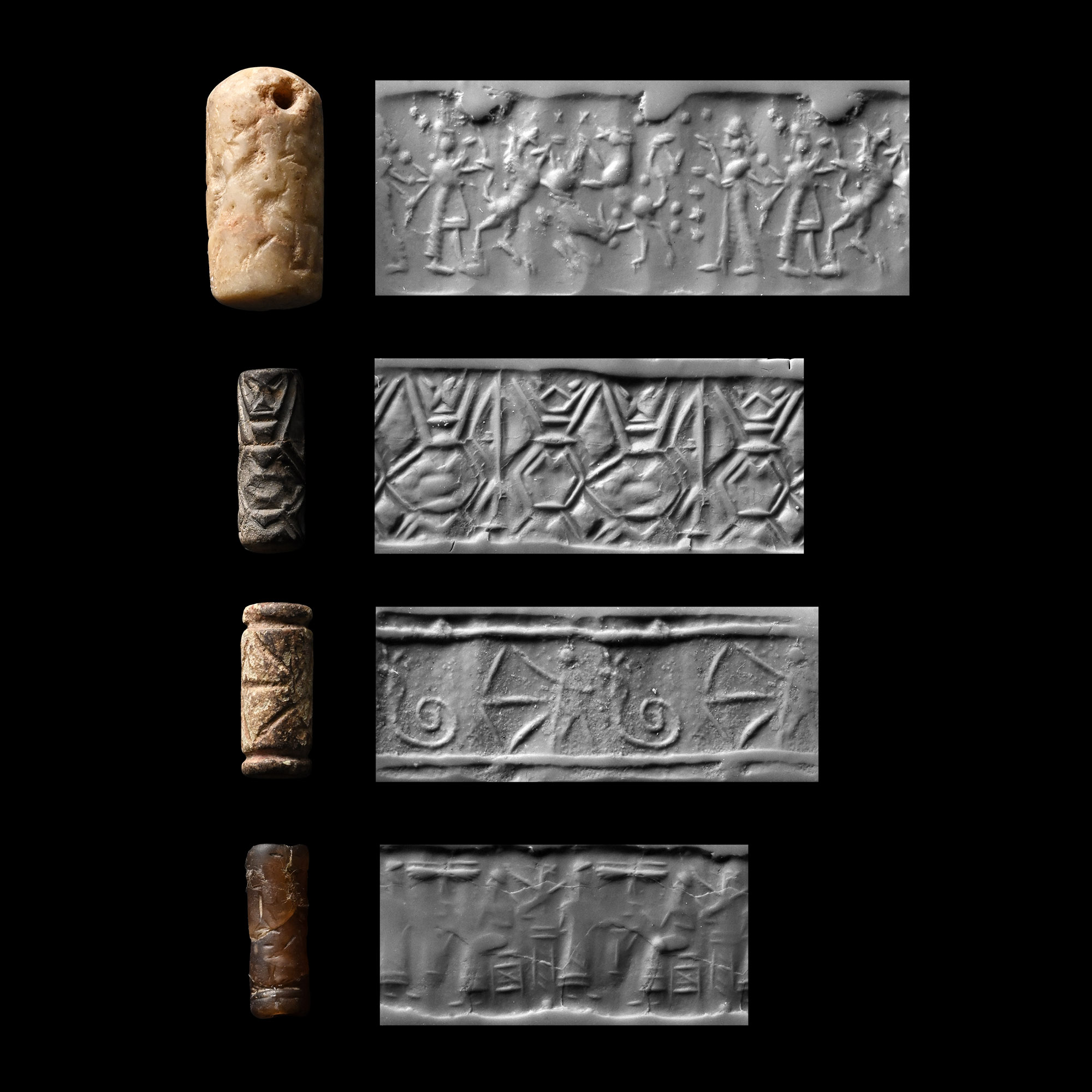 Western Asiatic Stone Cylinder Seal Group