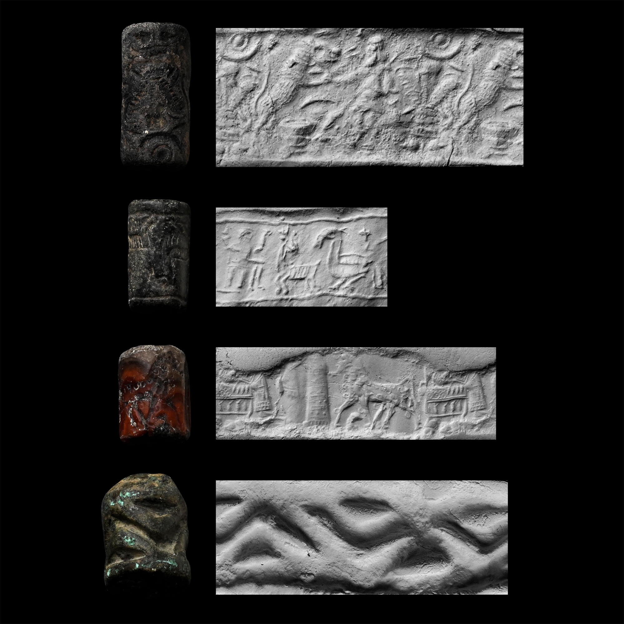 Western Asiatic Stone Cylinder Seal Group