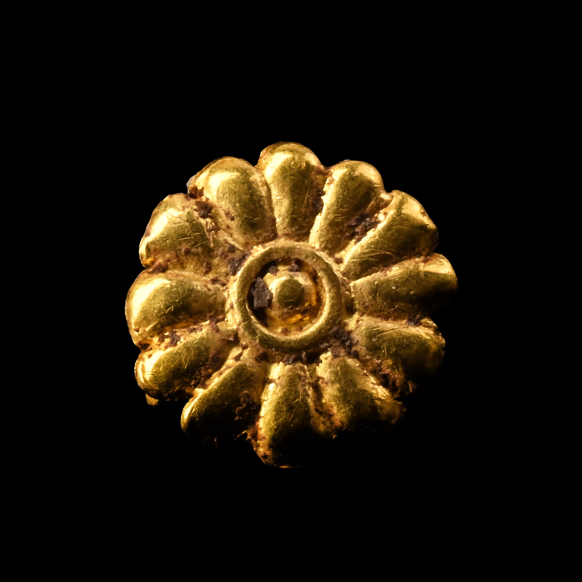 Greek Gold Floral Mount