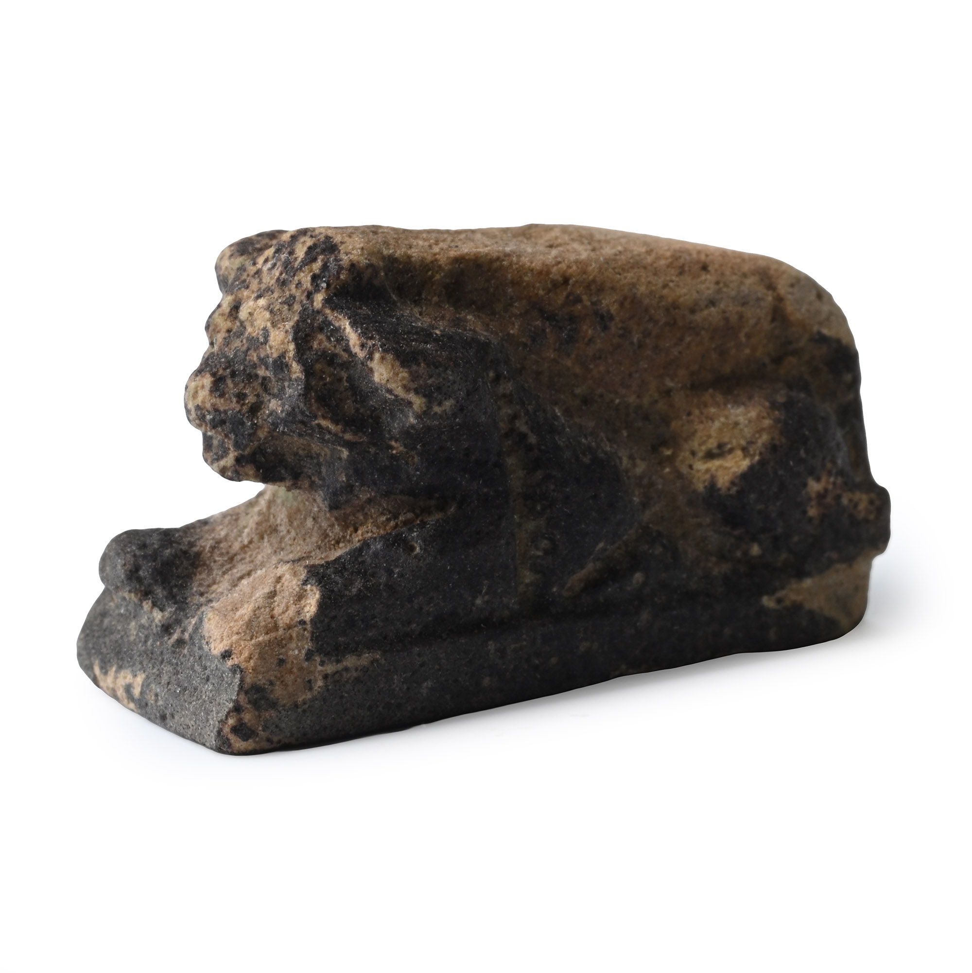 Egyptian Stone Recumbent Lion Amulet