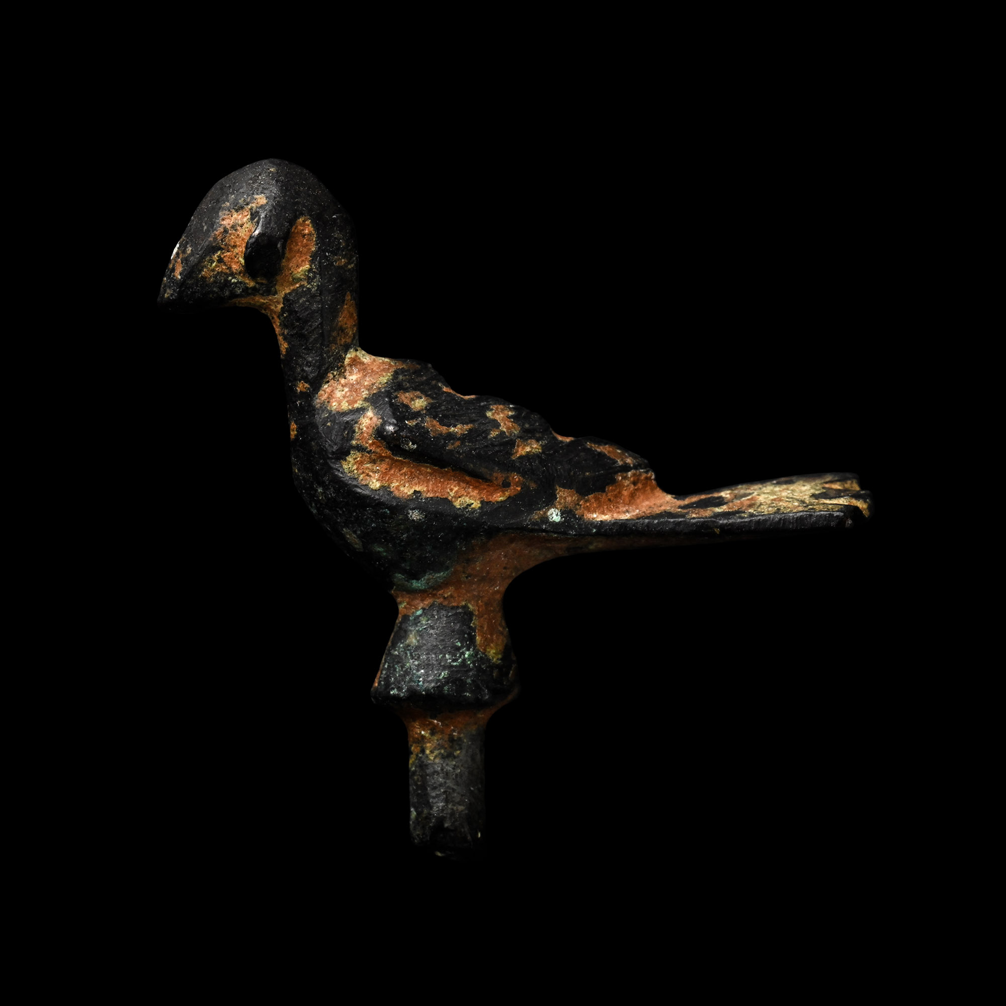 Roman Bronze Bird Finial