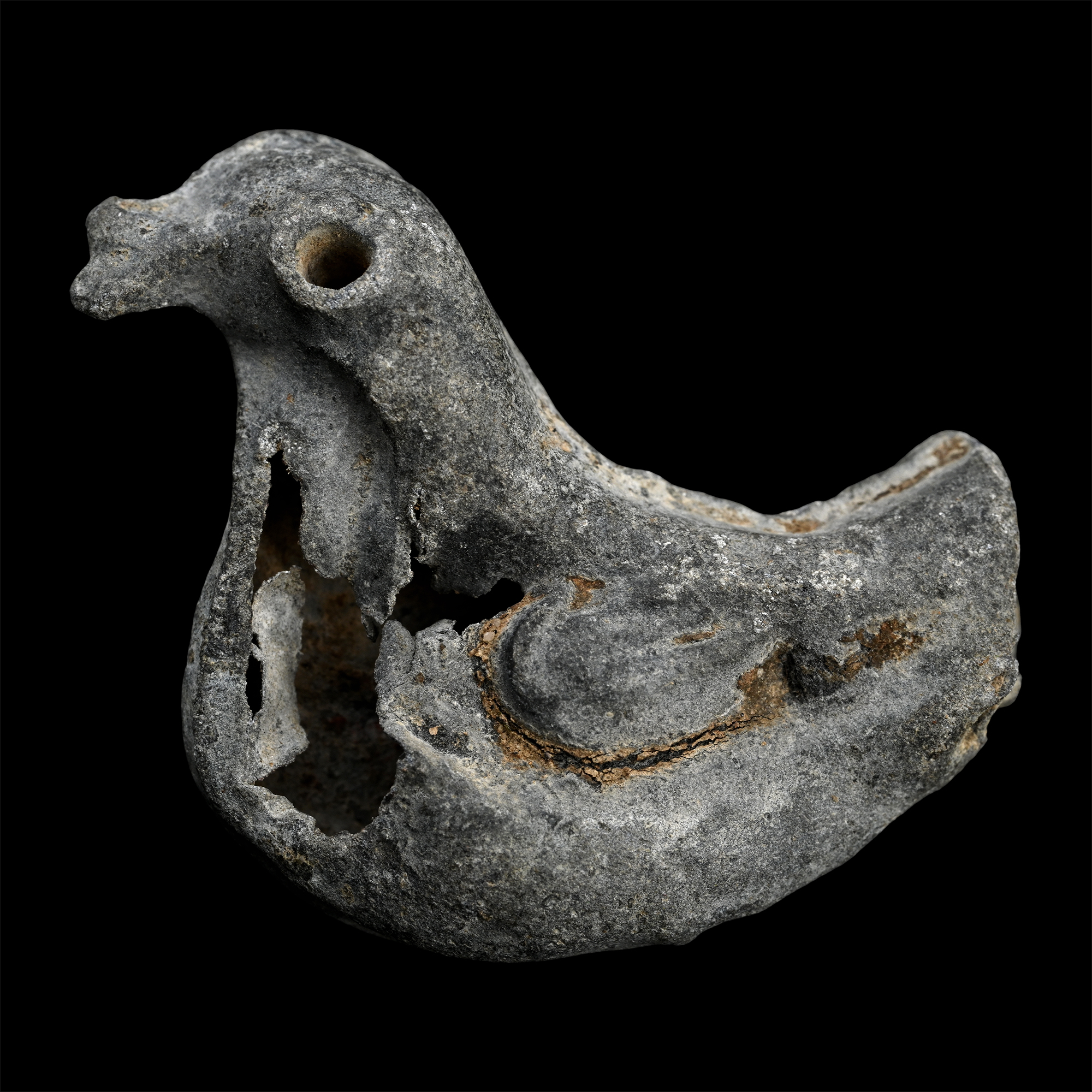 Roman Lead Child's Toy Bird